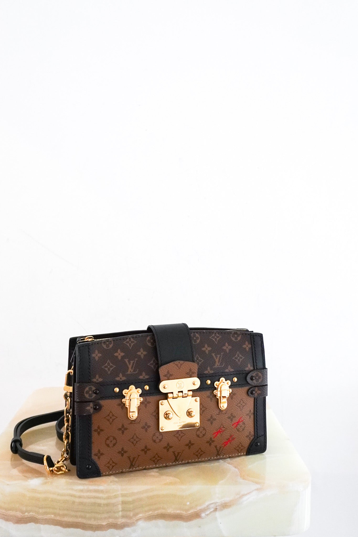 Louis Vuitton Reverse Monogram Trunk Clutch RRP £4600 | Authentic Preloved - Reloved Again