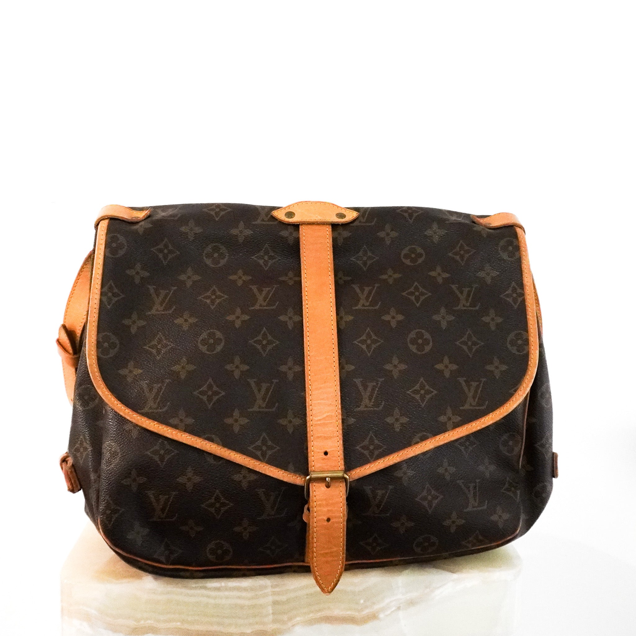 Louis Vuitton Saumur 35 Monogram Canvas Messenger Bag | Authentic Preloved - Reloved Again