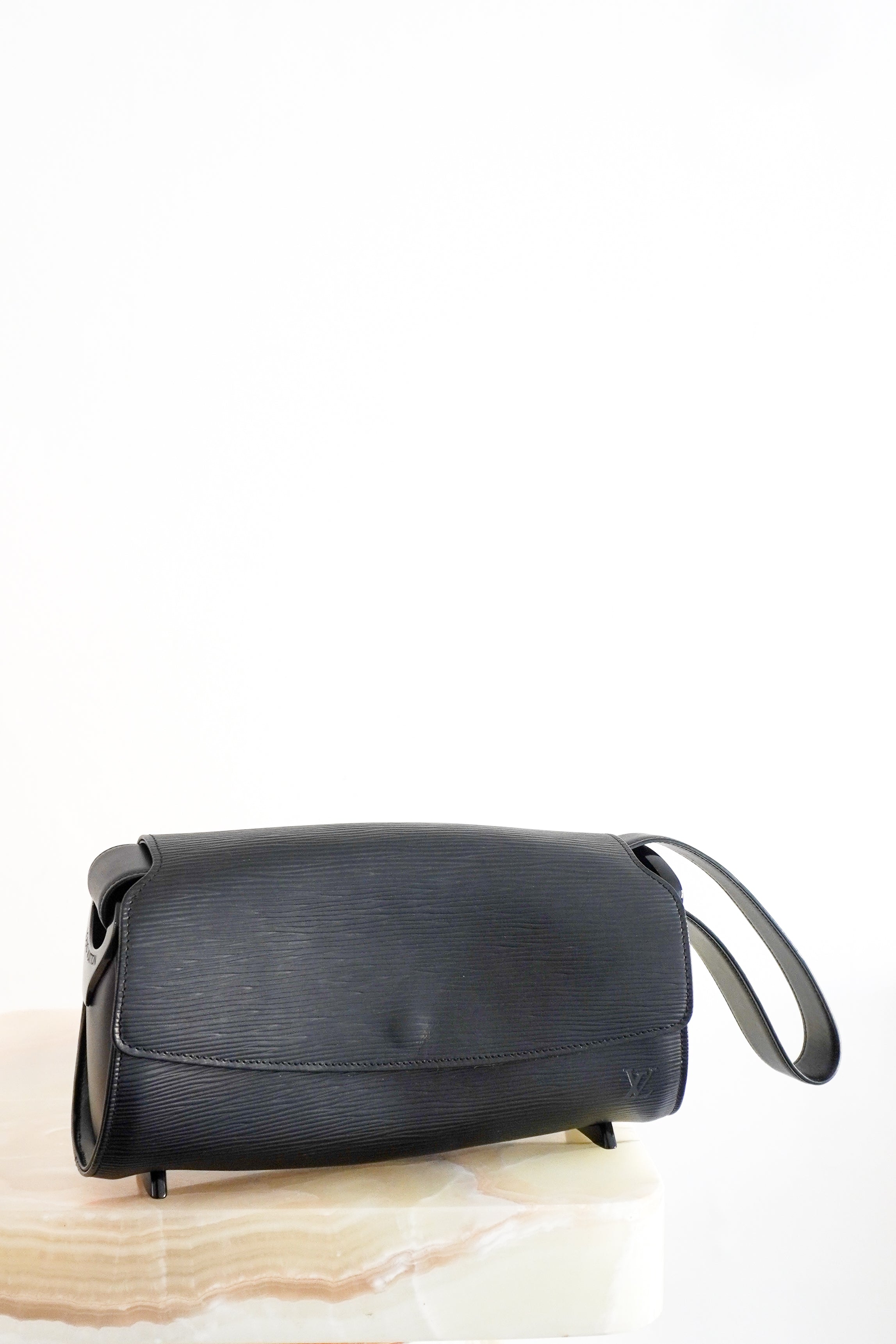 Louis Vuitton Black Epi Nocturne Shoulder Bag front photo chelsea london
