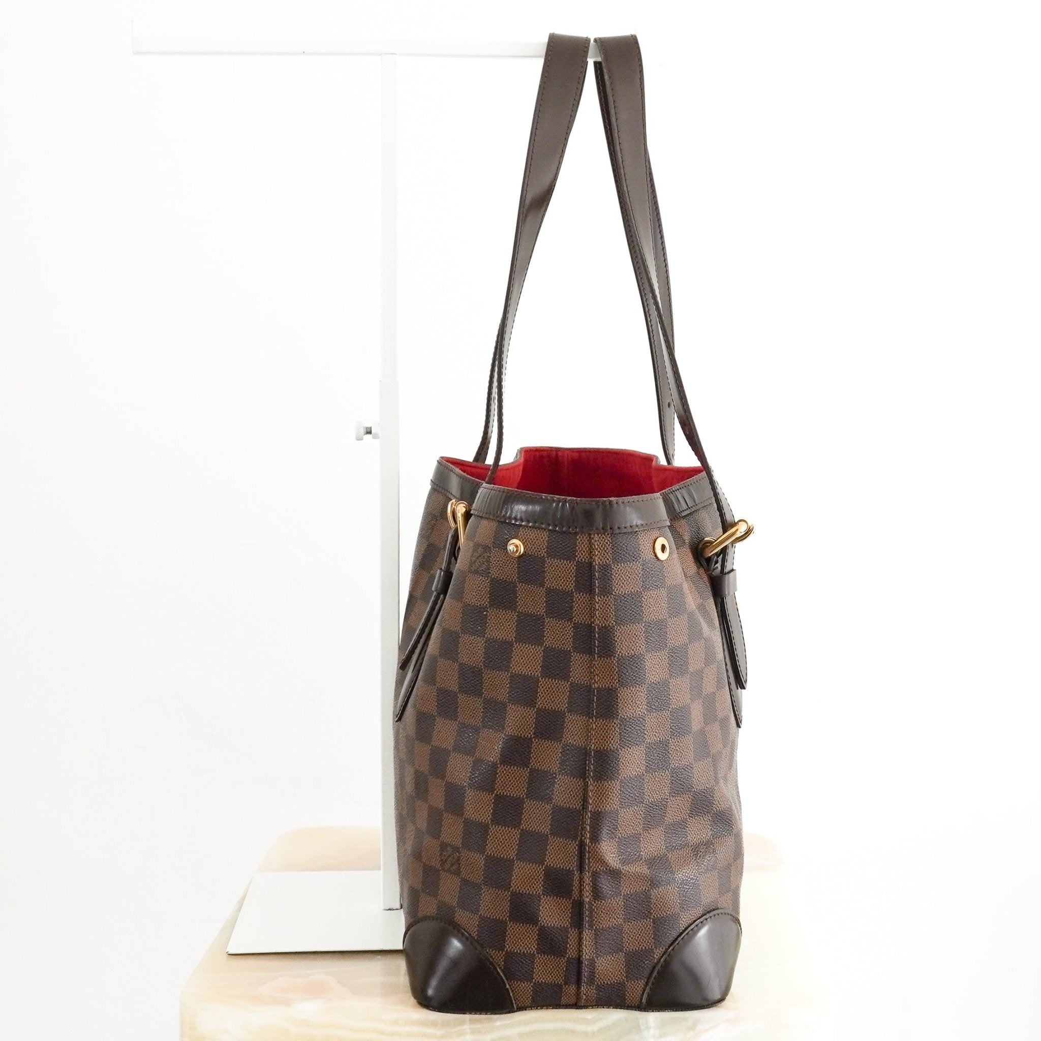 Louis Vuitton Hampstead MM Damier Ebene Tote Bag in Brown (RRP £1020) | Authentic Preloved - Reloved Again