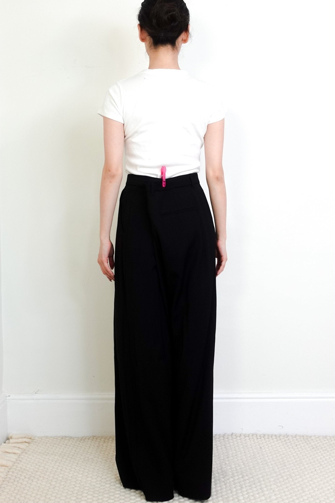 NEW ME+EM Black Forever Wide - Leg Tux Trousers RRP £185 | Authentic Preloved - Reloved Again