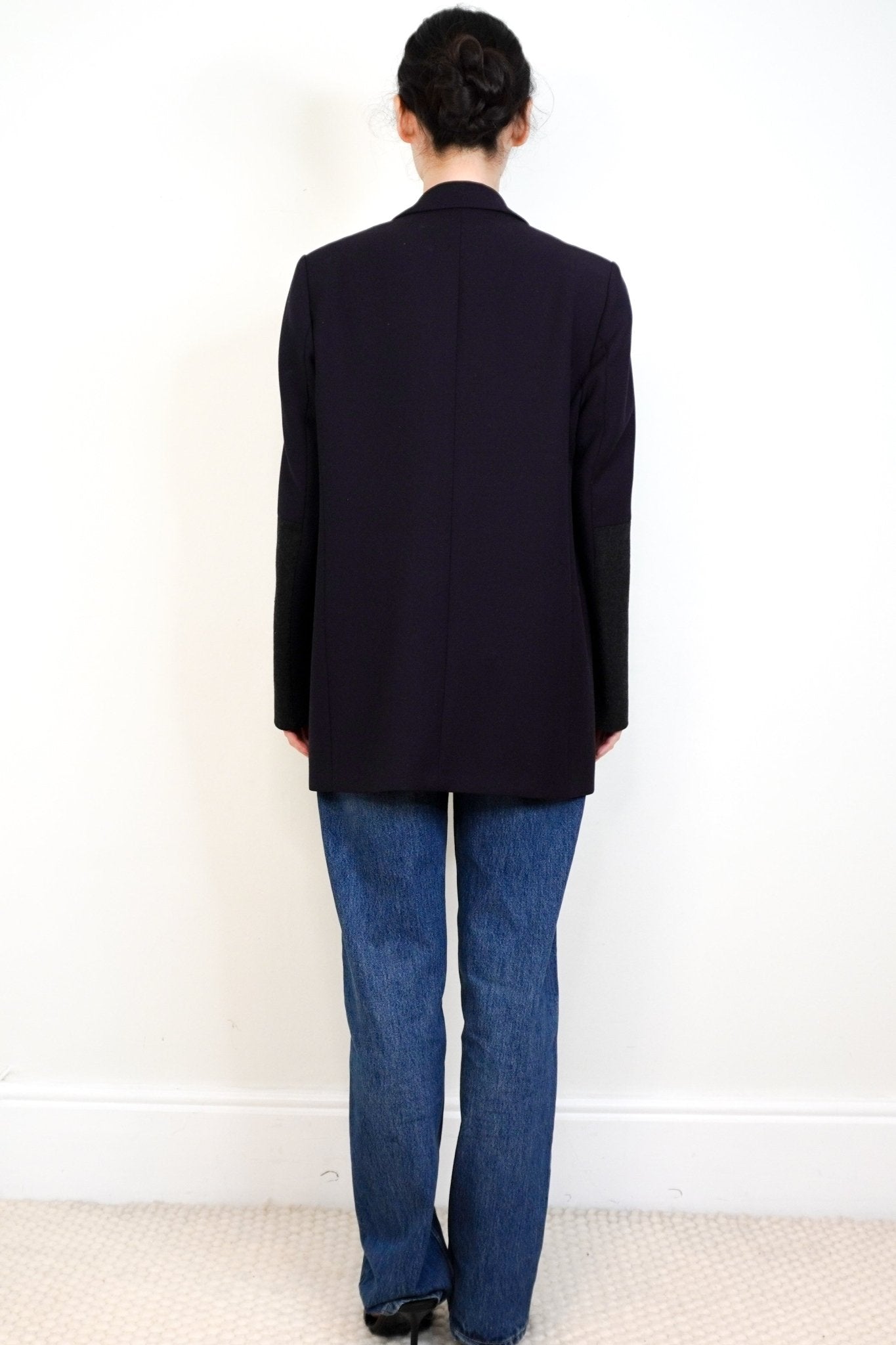 ME+EM Black Long Line Wool Blazer RRP £360 | Authentic Preloved - Reloved Again