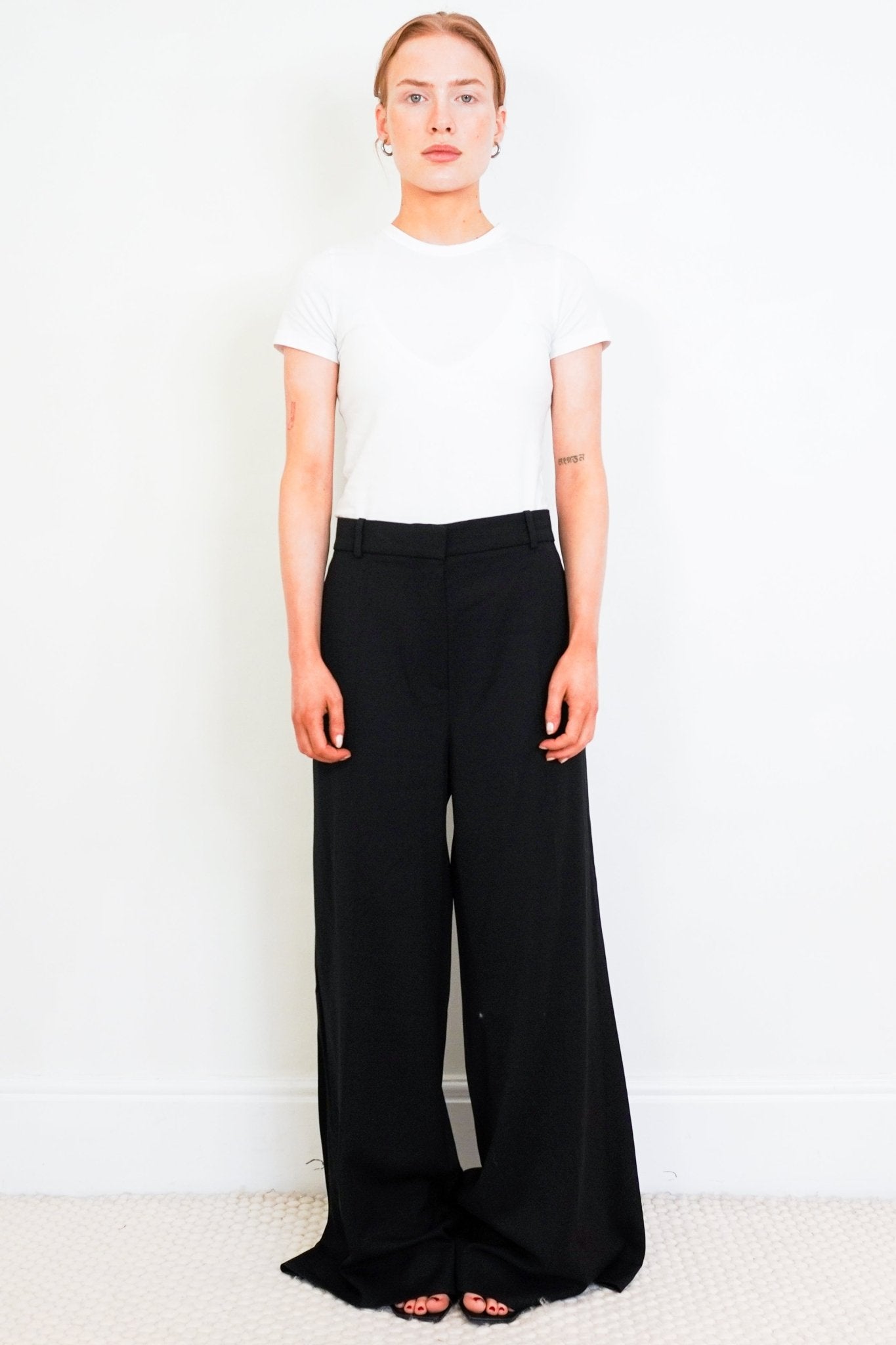 ME+EM Black Wide Leg Suit Trousers RRP £275 | Authentic Preloved - Reloved Again