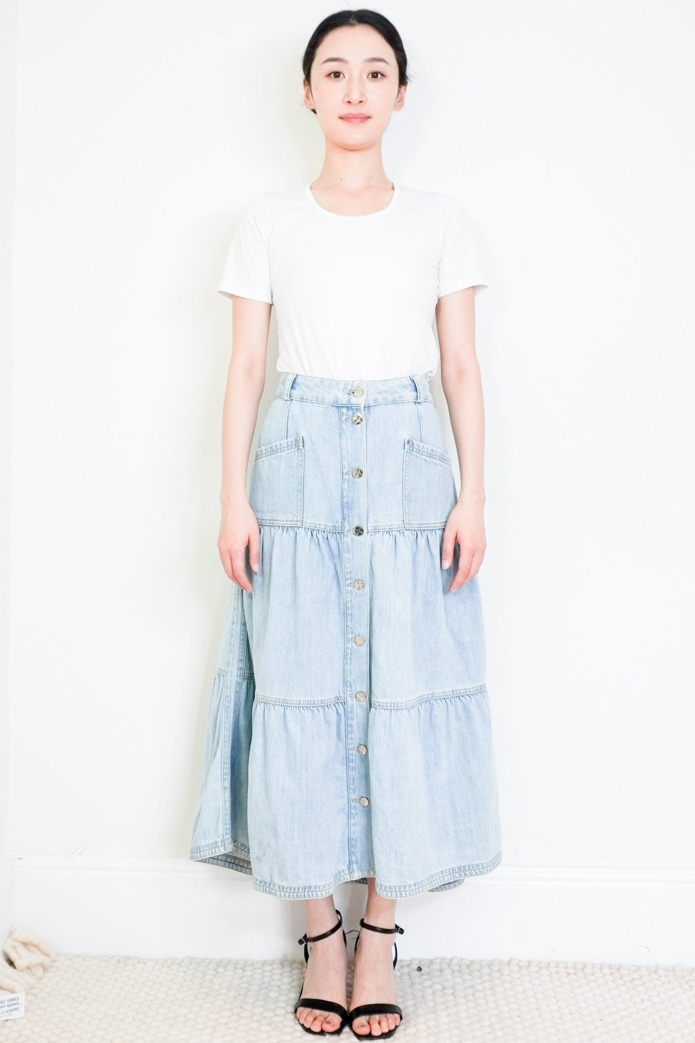 ME+EM-Blue-Denim-Tiered-Skirt-front-picture-Chelsea-London