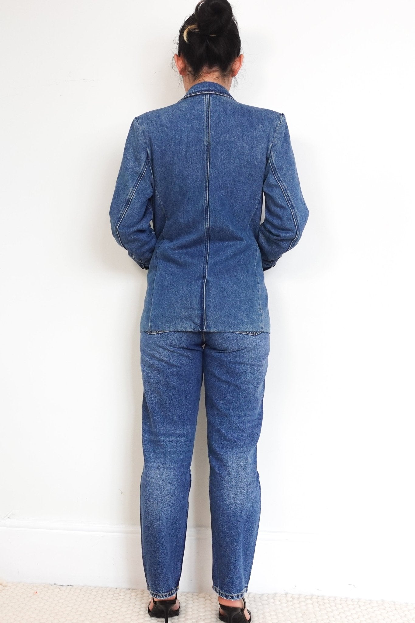 ME+EM Blue Long Denim Blazer Jacket RRP £325 | Authentic Preloved - Reloved Again