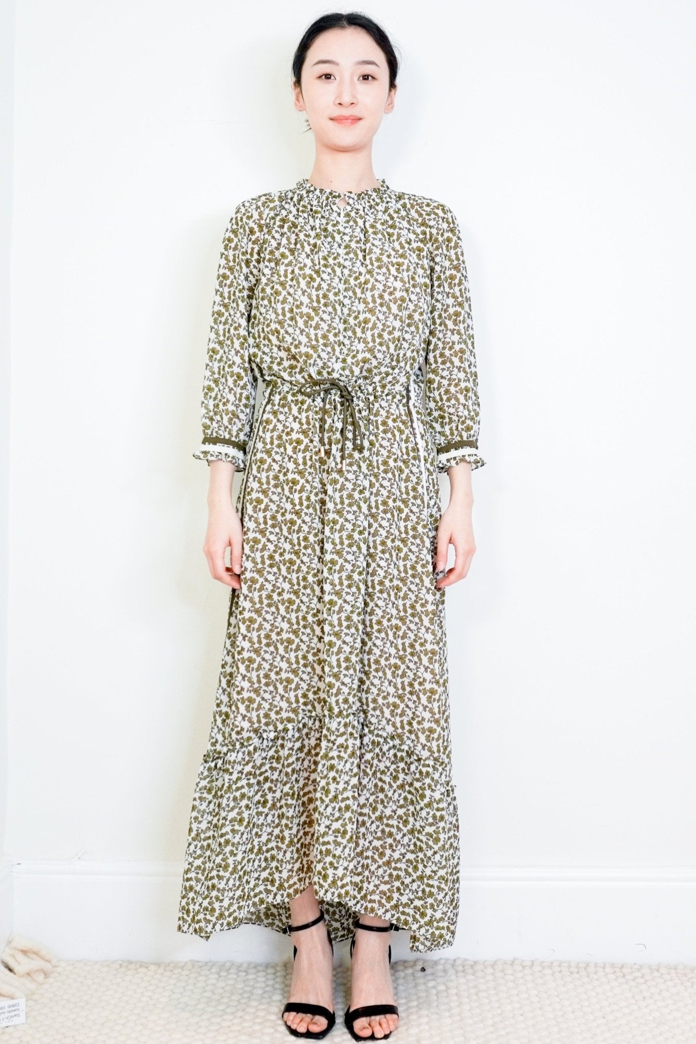 ME+EM Green Floral Tiered Dress RRP £295 | Authentic Preloved FINAL SALE - Reloved Again