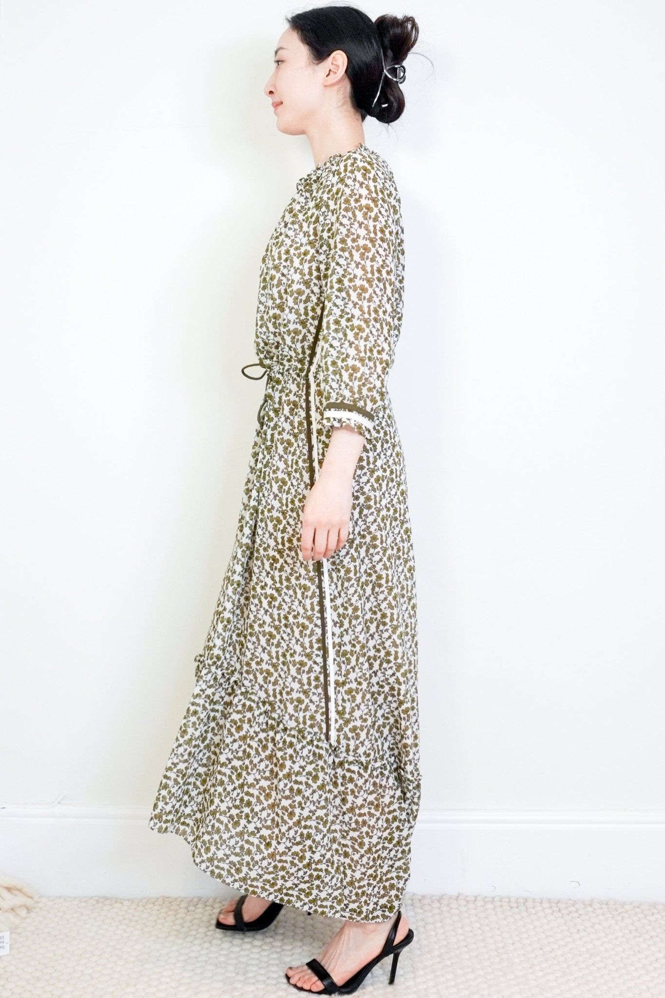 ME+EM Green Floral Tiered Dress RRP £295 | Authentic Preloved FINAL SALE - Reloved Again