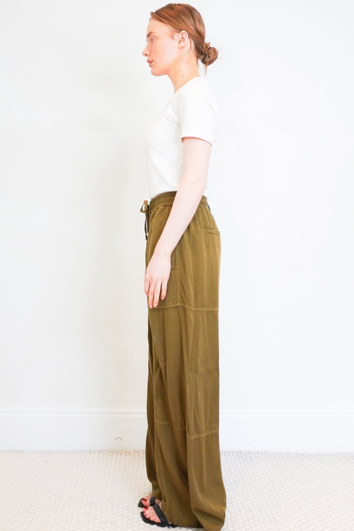 ME+EM Green Wide Leg Trousers RRP £250 | Authentic Preloved - Reloved Again