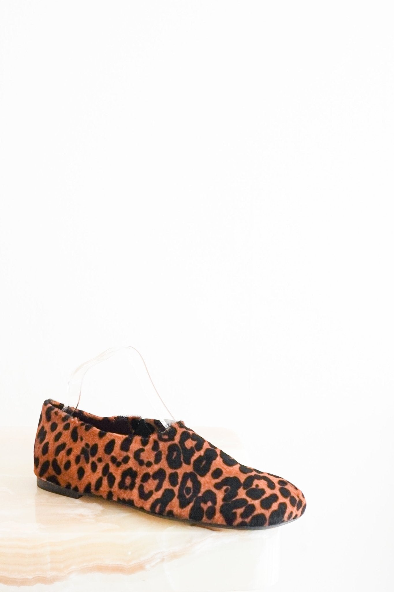 CURRENT SEASON ME+EM Leopard Print Asymmetric Slippers RRP £295 | Authentic Preloved - Reloved Again