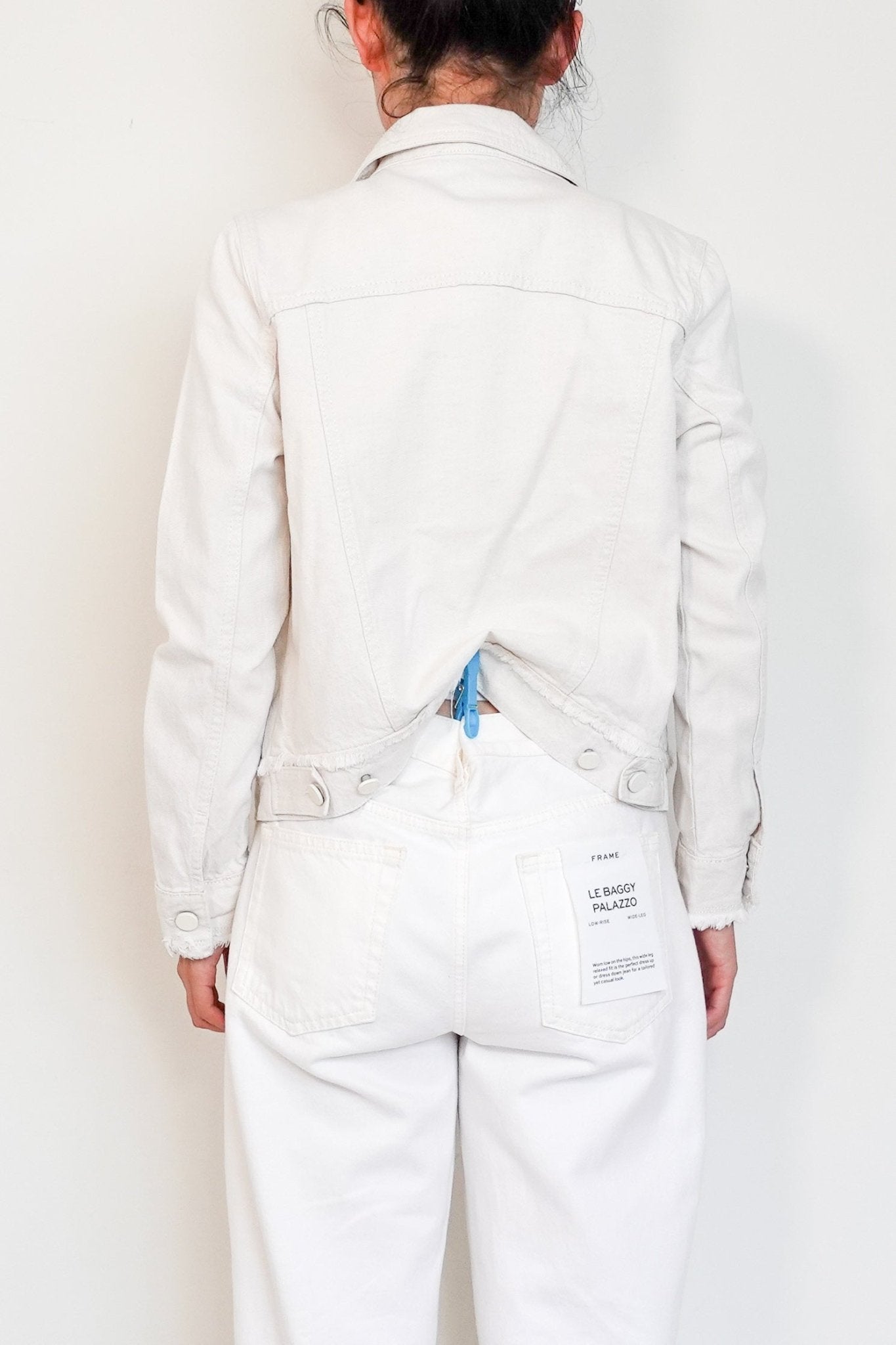ME+EM Off White Ecru Denim Buttoned Jacket RRP £395 | Authentic Preloved - Reloved Again