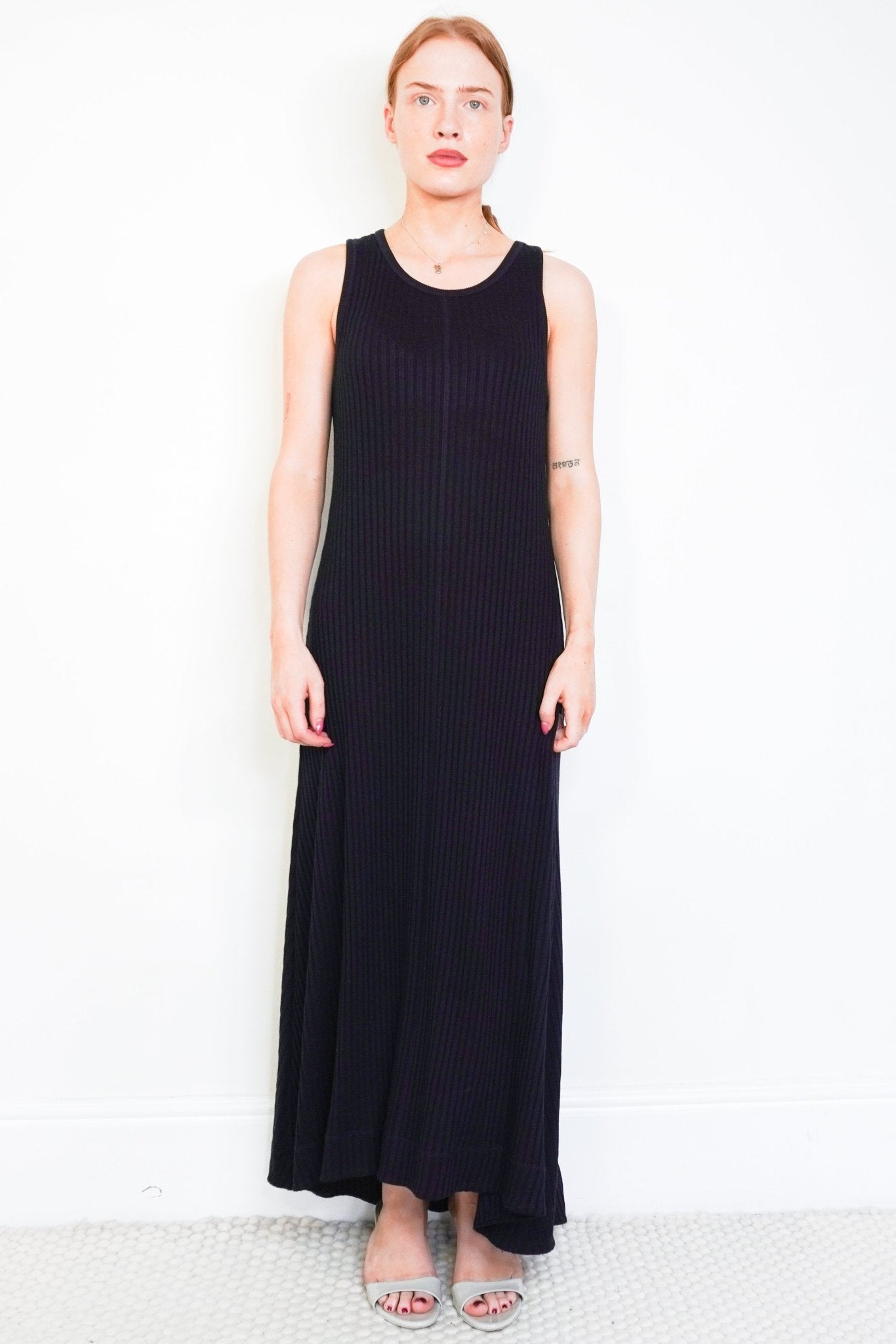 ME+EM Navy Ribbed Sleeveless Maxi Dress (RRP £150) | Authentic Preloved FINAL SALE - Reloved Again