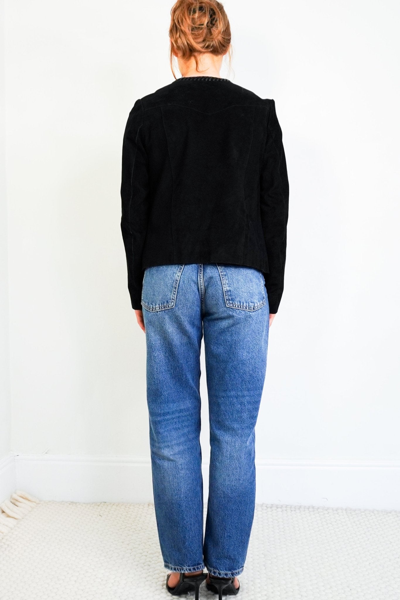 Maje Black Suede Fringe Western Rocker Jacket RRP £679 | Authentic Preloved - Reloved Again