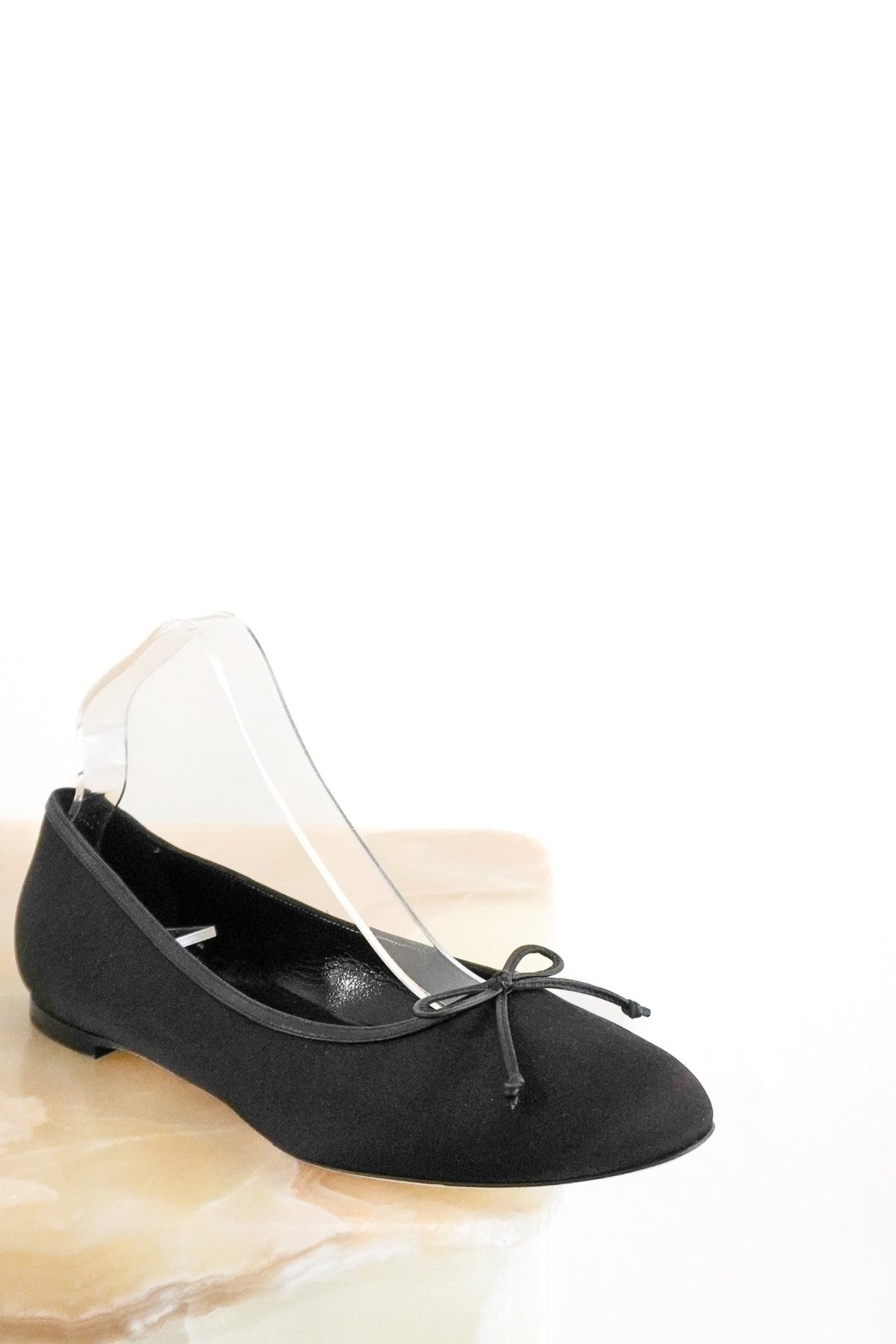 Manolo Blahnik Satin Black Ballet Flats RRP £700 | Authentic Preloved - Reloved Again