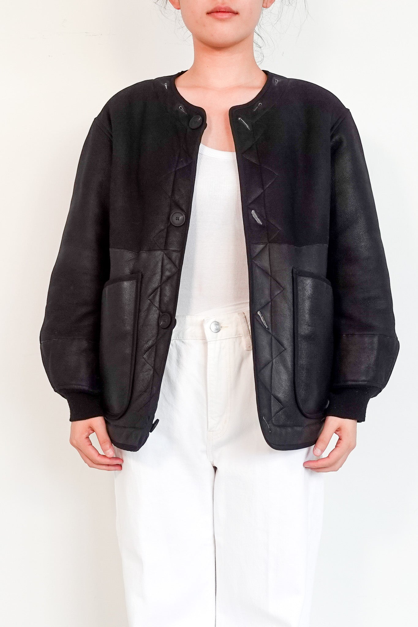 Marfa Stance Lambskin Reversible Coat RRP £2.8k | Authentic Preloved