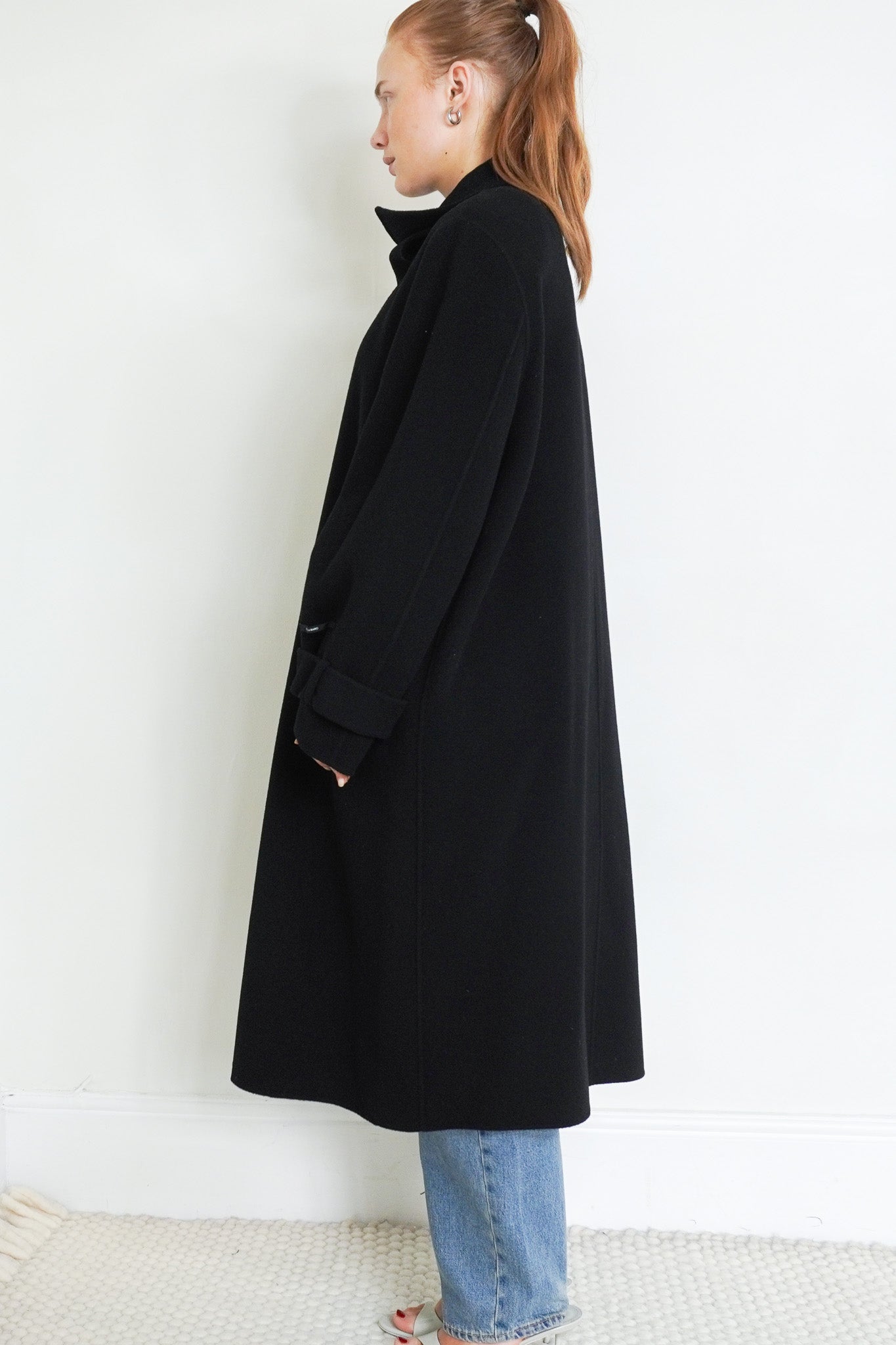 Marina-Rinaldi-Black-Wool-Coat-side-picture