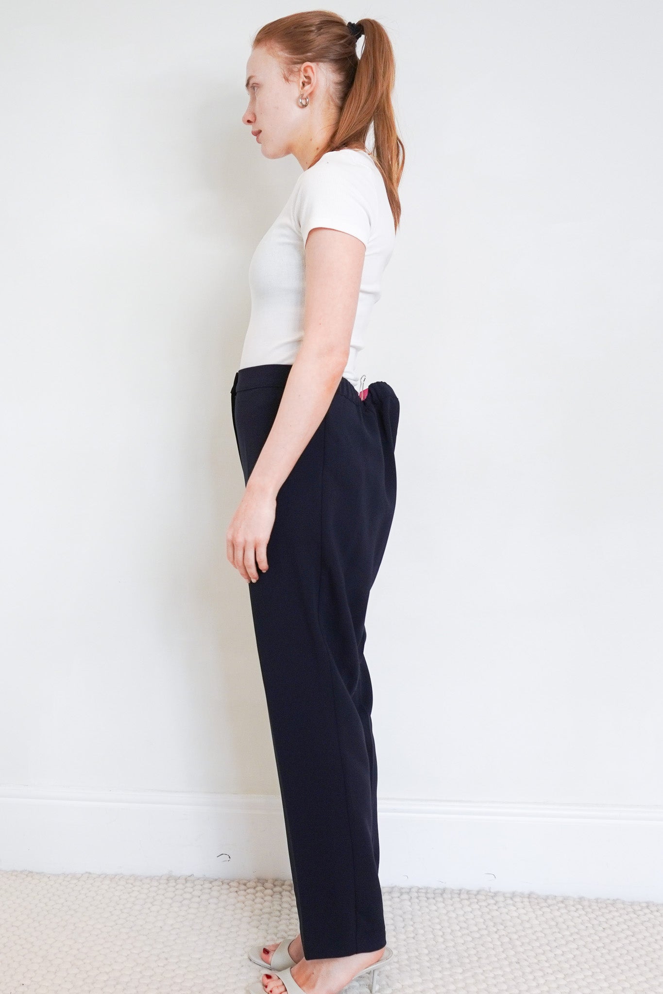 Marina Rinaldi Navy Trousers RRP £300 | Authentic Preloved FINAL SALE - Reloved Again