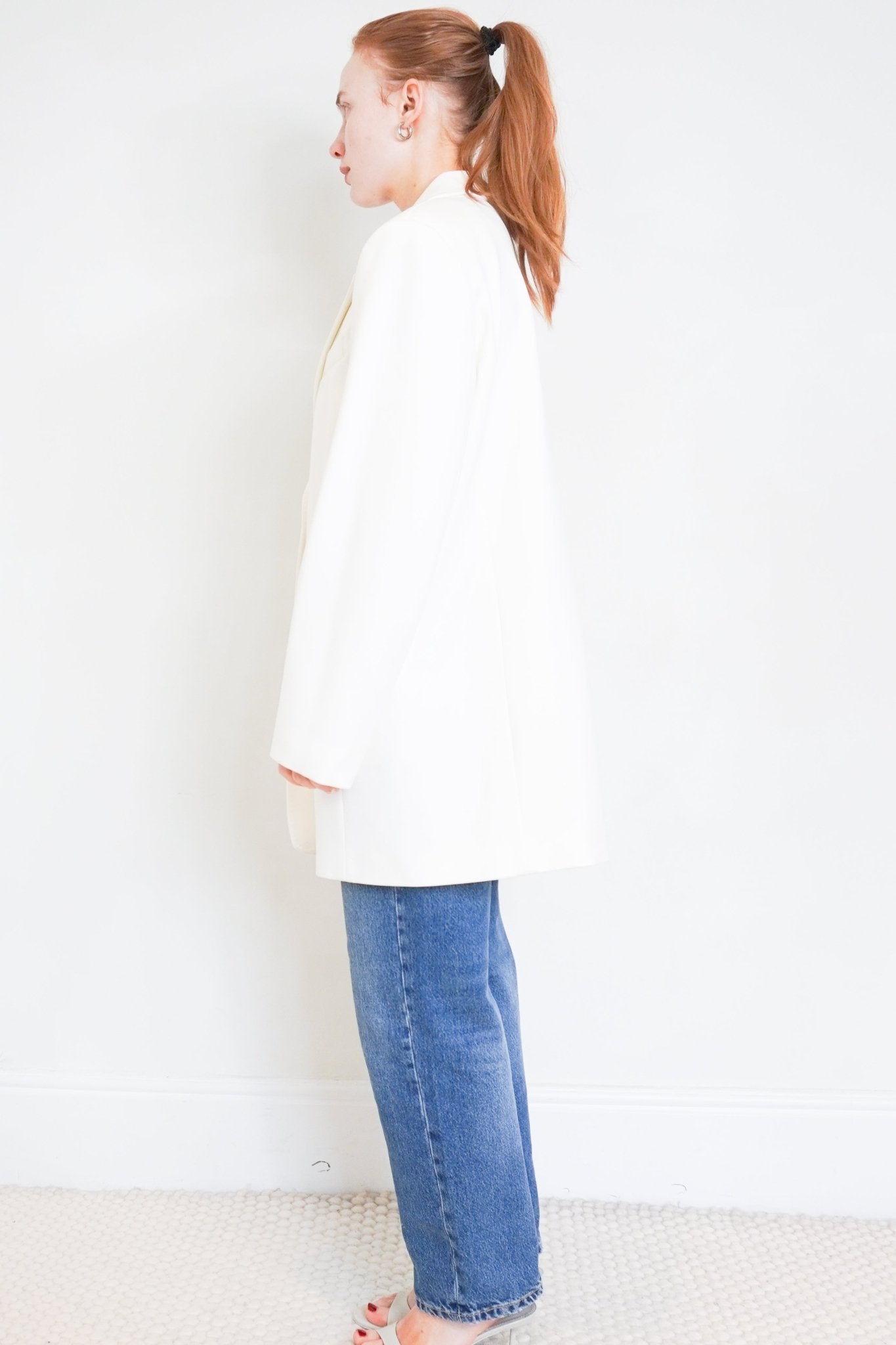 Marina Rinaldi White Tailored Blazer RRP £270 | Authentic Preloved FINAL SALE - Reloved Again