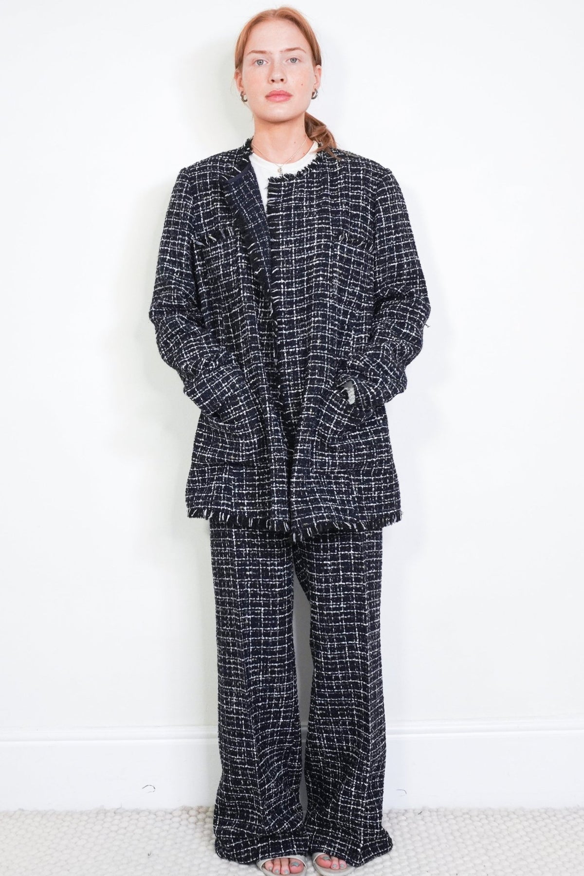 Marina Rinaldi Boucle Jacket Set (RRP £1100) | Authentic Preloved - Reloved Again