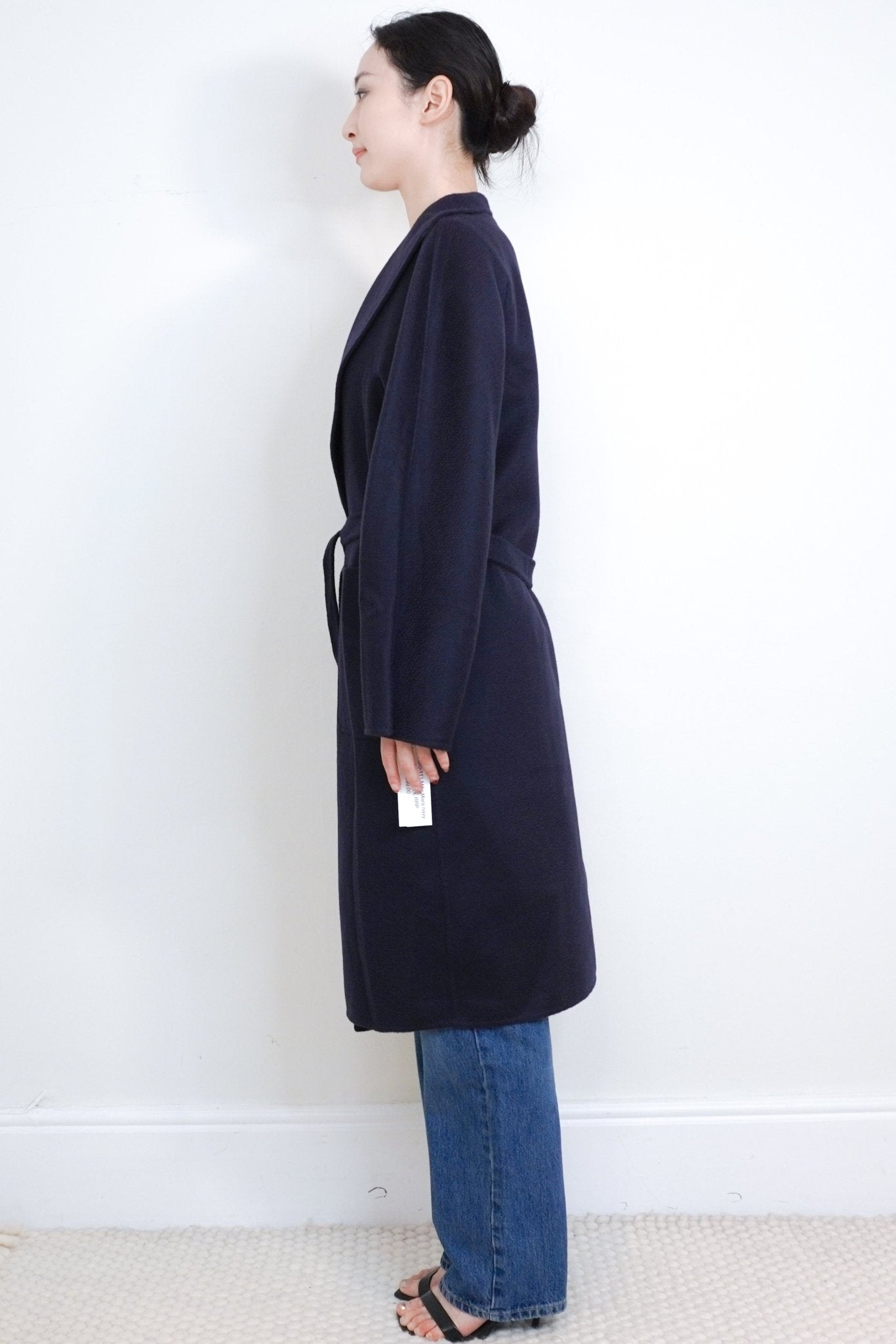 MaxMara Navy Cashmere Coat RRP £2K | Authentic Preloved - Reloved Again
