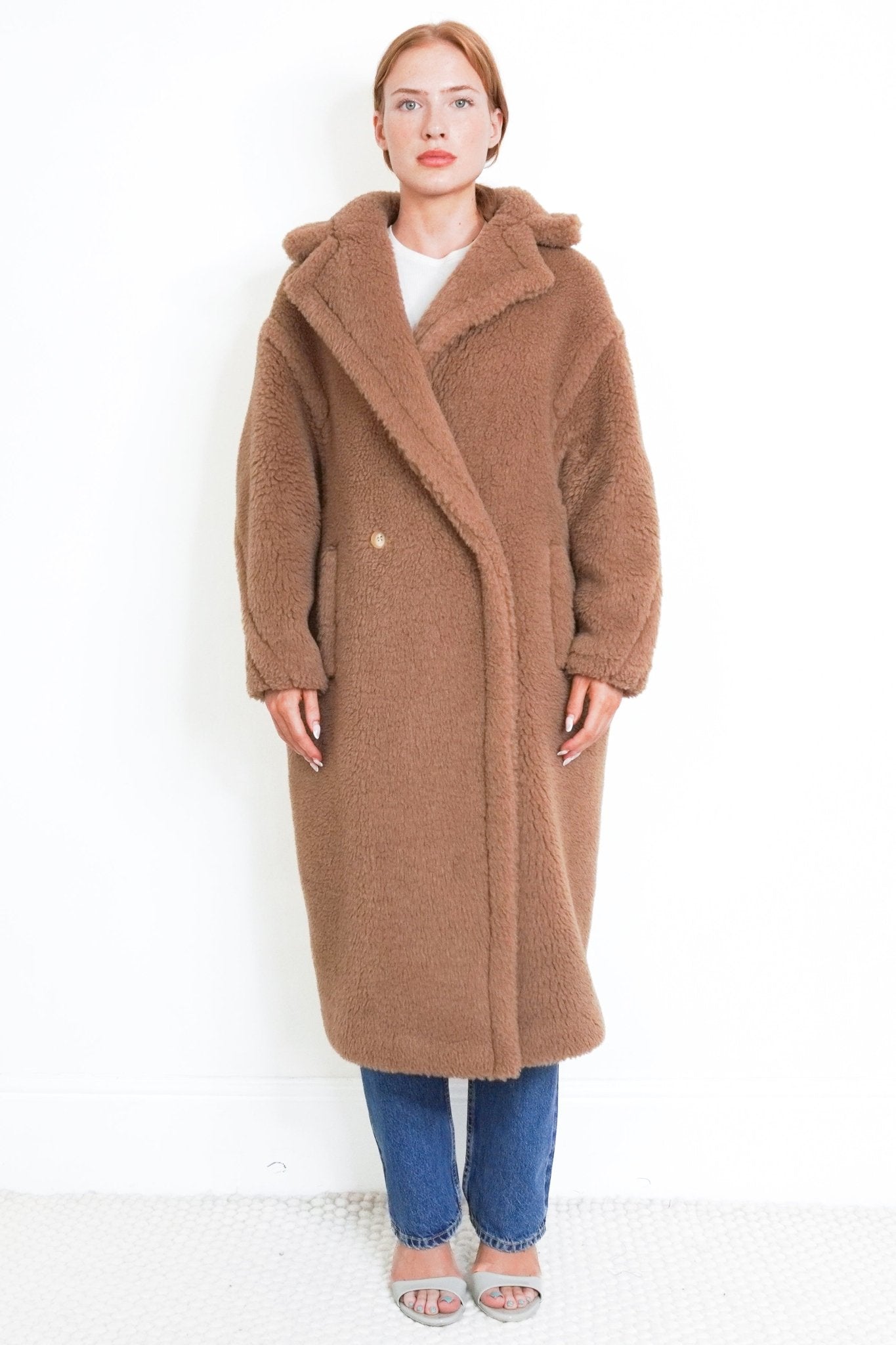 Max Mara Studio Teddy Camel Brown Coat (RRP £2770) | Authentic Preloved - Reloved Again