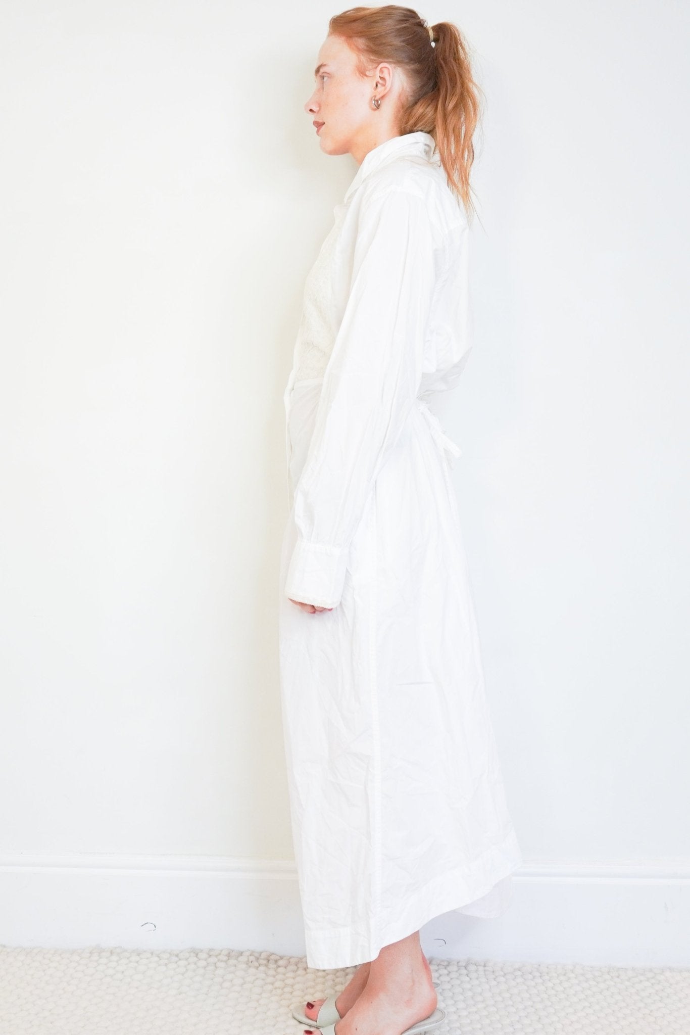 Merlette White Embroidered Cotton Shirt Dress (RRP £270) | Authentic Preloved - Reloved Again