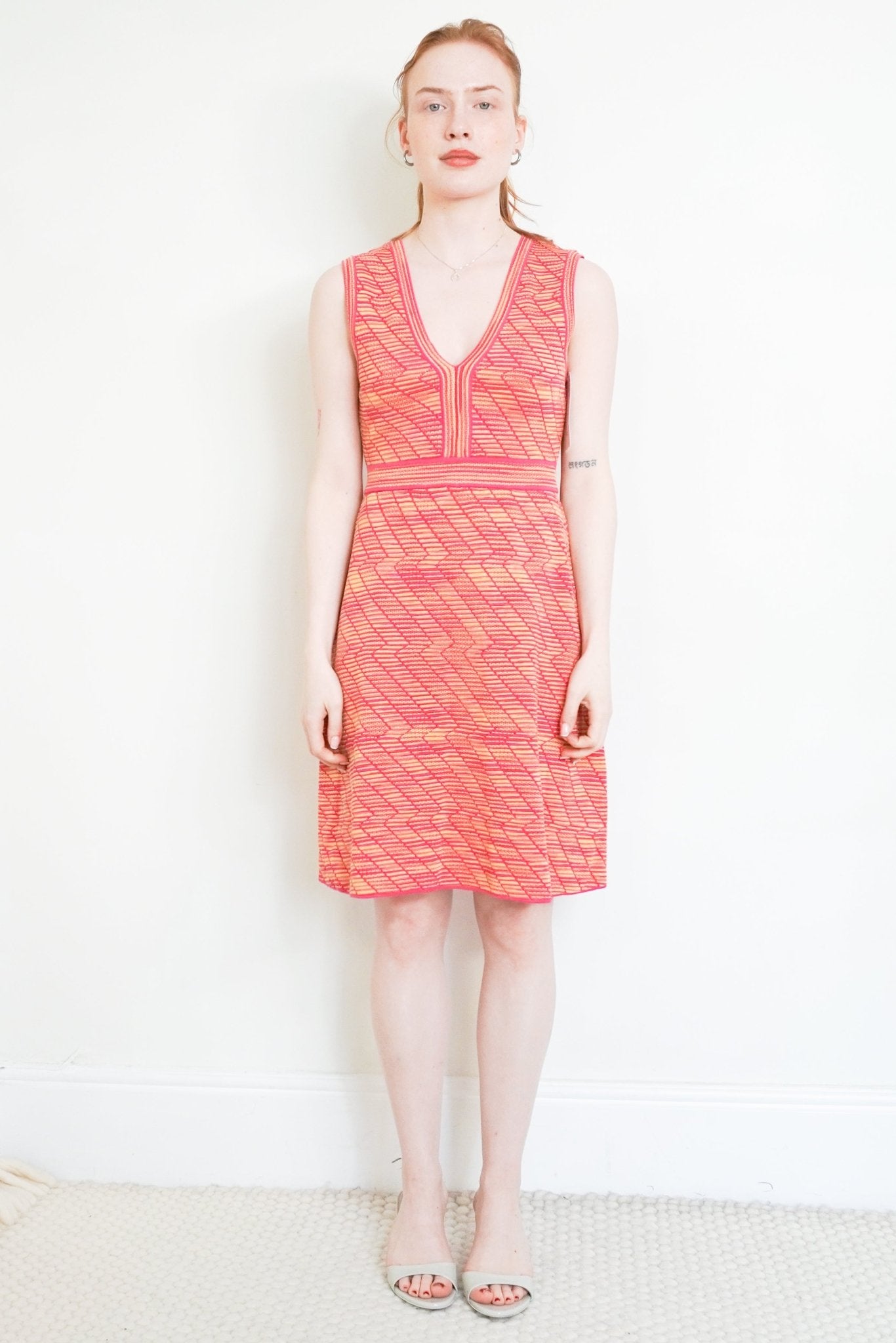Missoni Pink Zigzag Sleeveless Dress RRP £700 | Authentic Preloved - Reloved Again