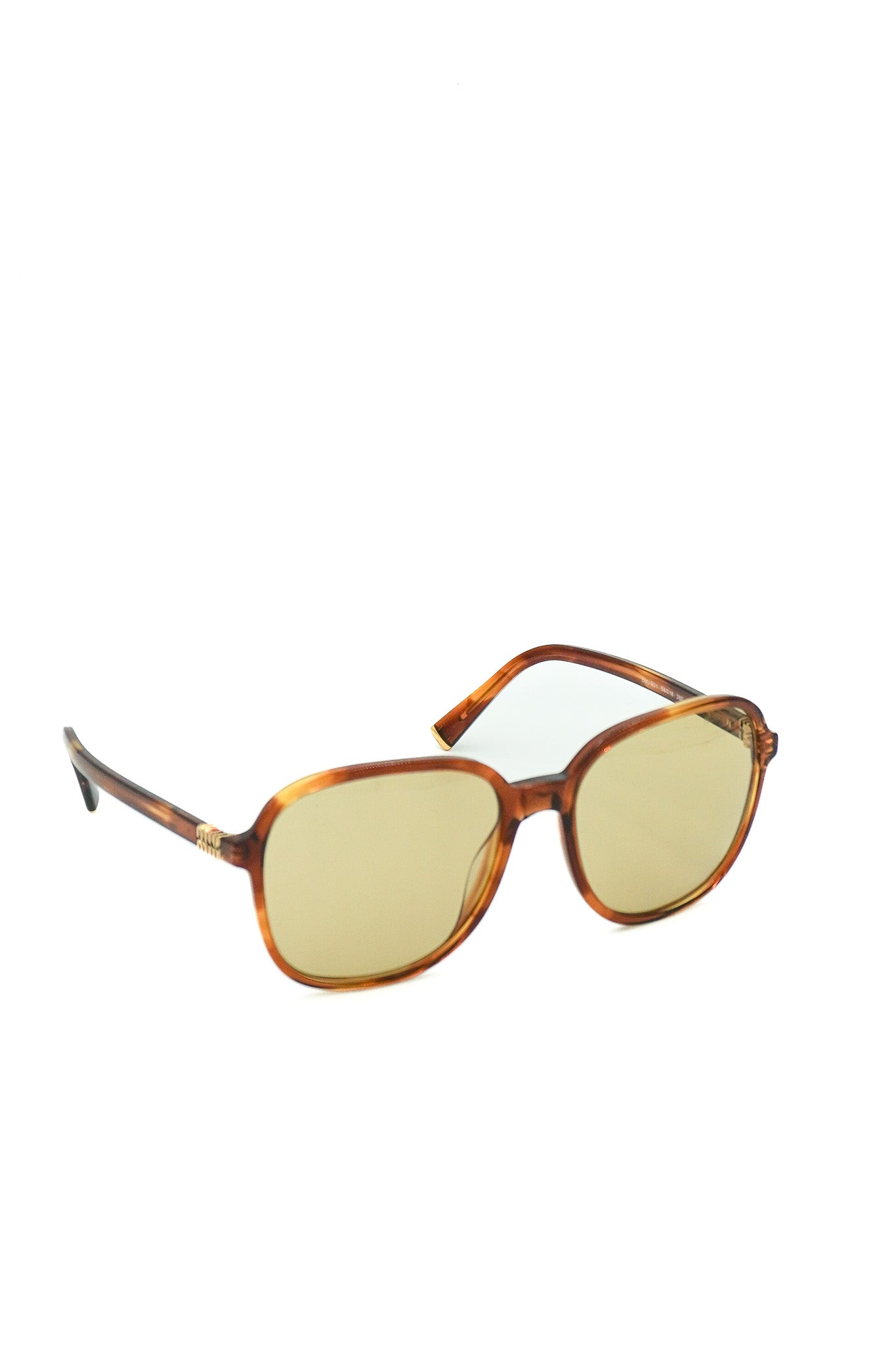 Miu Miu Regard Brown Tortoiseshell Sunglasses front
