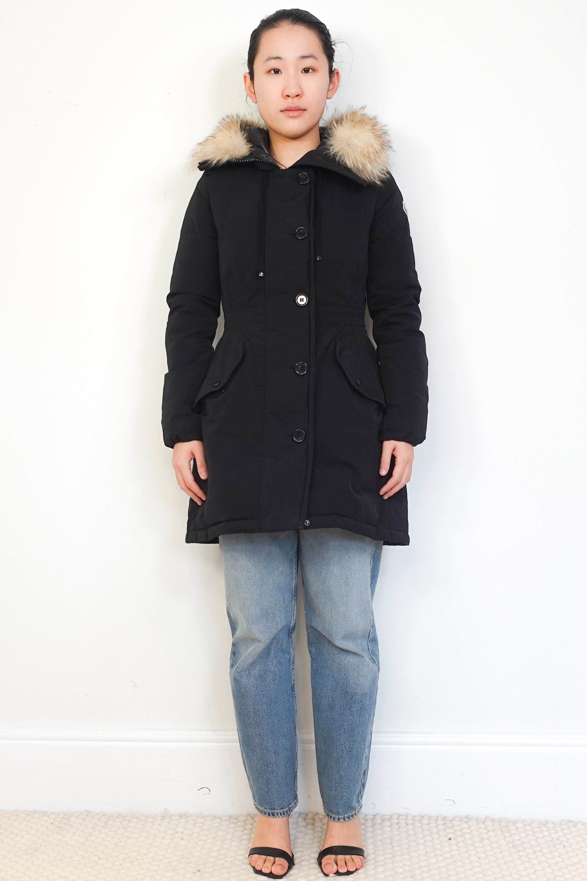 Moncler-Black-Fur-Hooded-Down-Jacket-front-picture-Chelsea-London