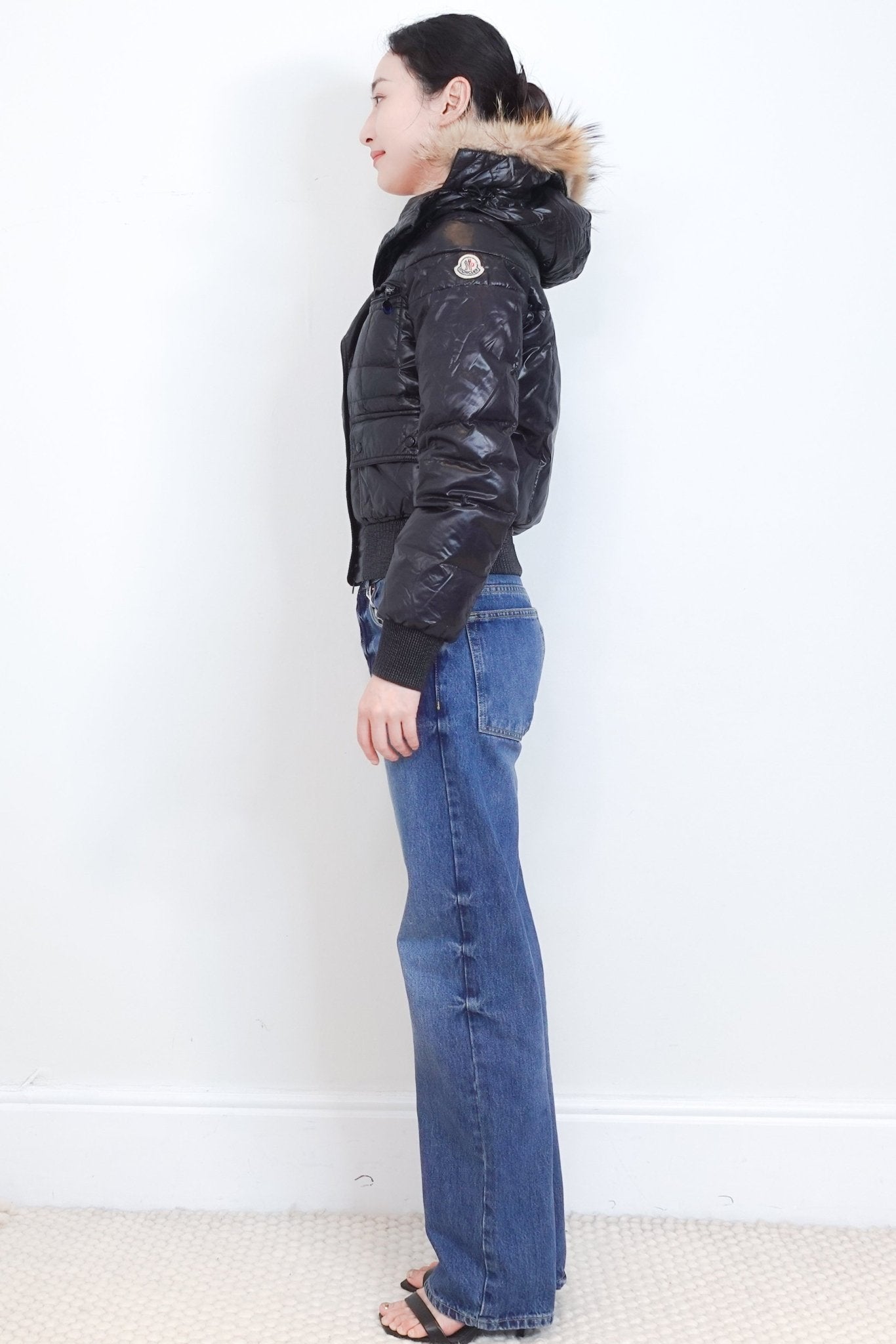 Moncler Black Georgia Hooded Jacket RRP £900 | Authentic Preloved - Reloved Again