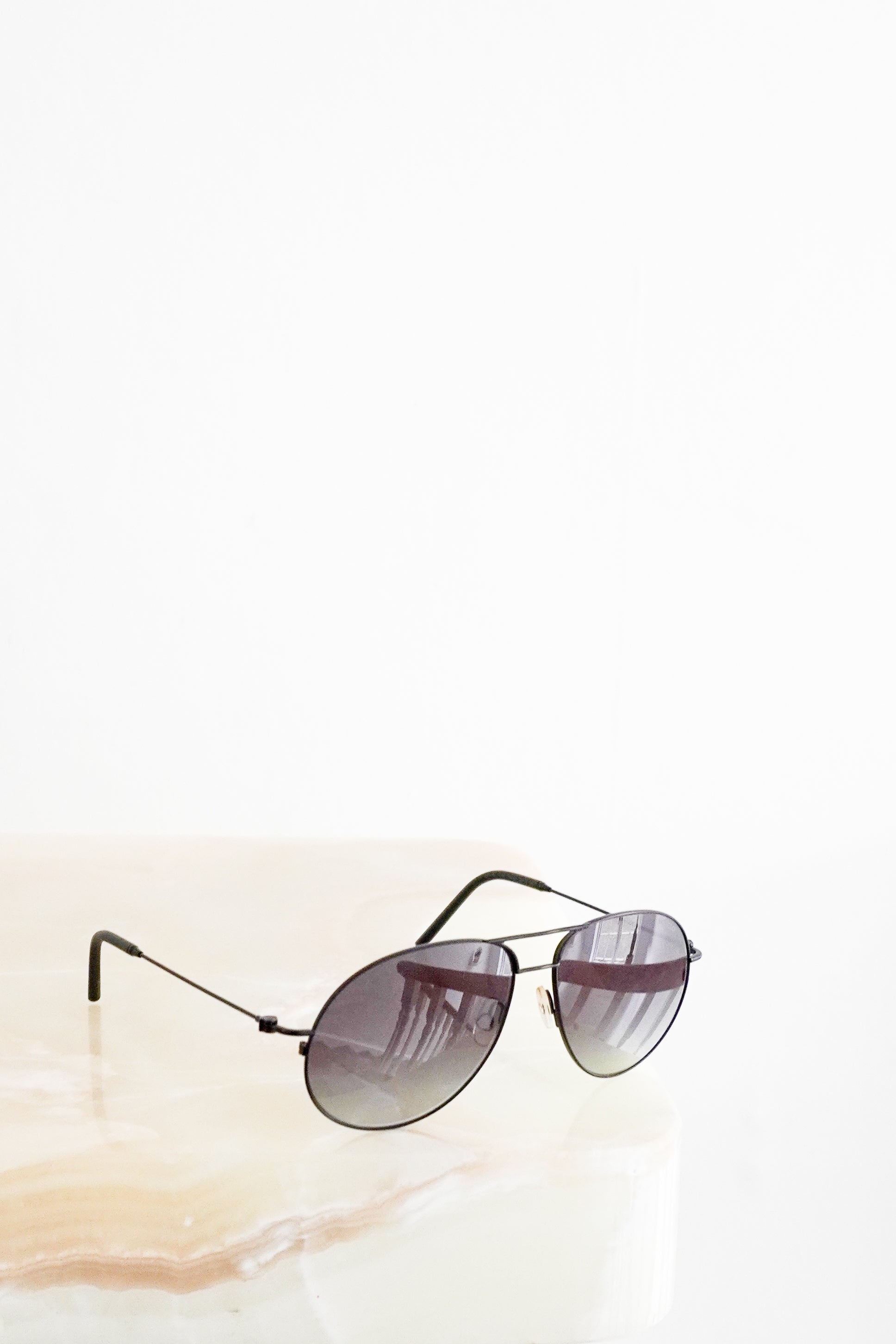 Moncler Black Flyze Aviator Sunglasses front photo Chelsea London