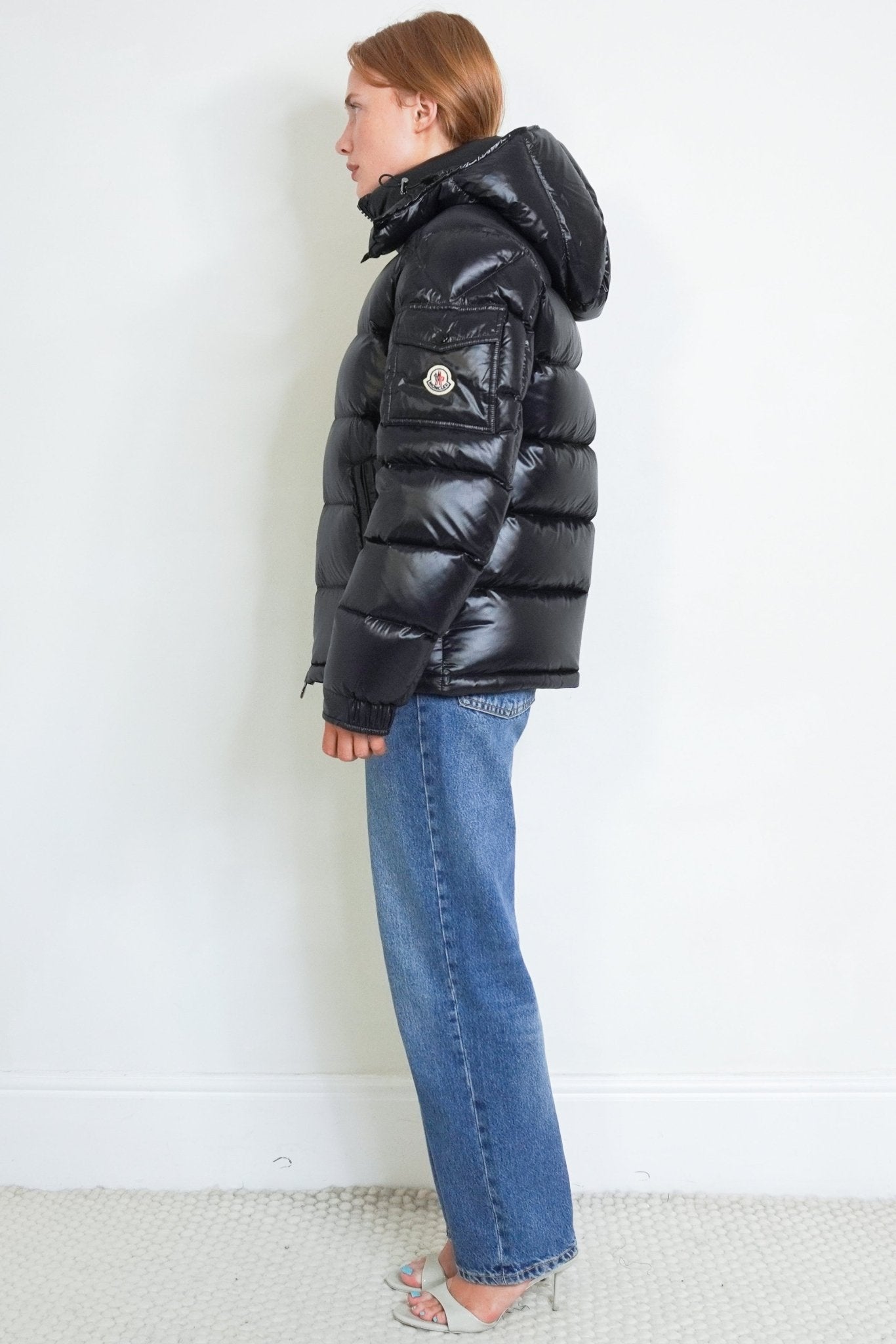Moncler Maya Giubbotto Short Down Jacket in Black (RRP £1300) | Authentic Preloved - Reloved Again