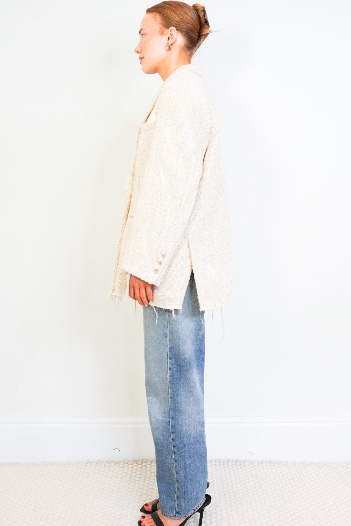 MyDress Beige Boucle Blazer RRP £450 | Authentic Preloved - Reloved Again