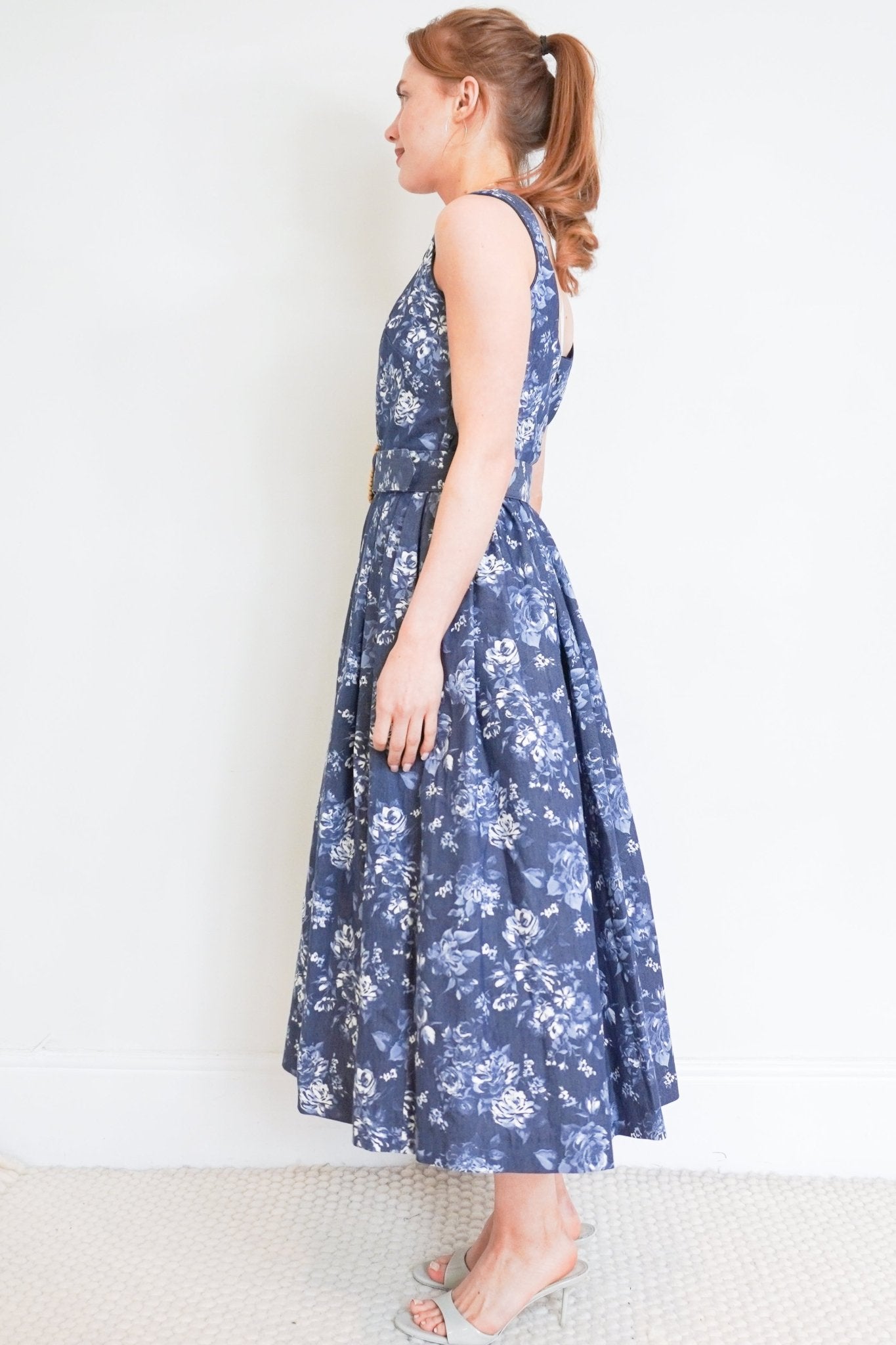 Borgo De Nor Navy Mavaro Lace Dress RRP £350 | Authentic Preloved - Reloved Again