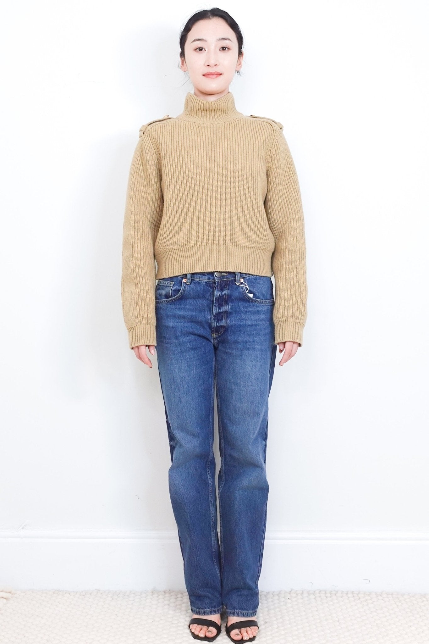 NEW Chloe Smoky Beige Turtle Neck Jumper RRP £735 | Authentic Preloved - Reloved Again