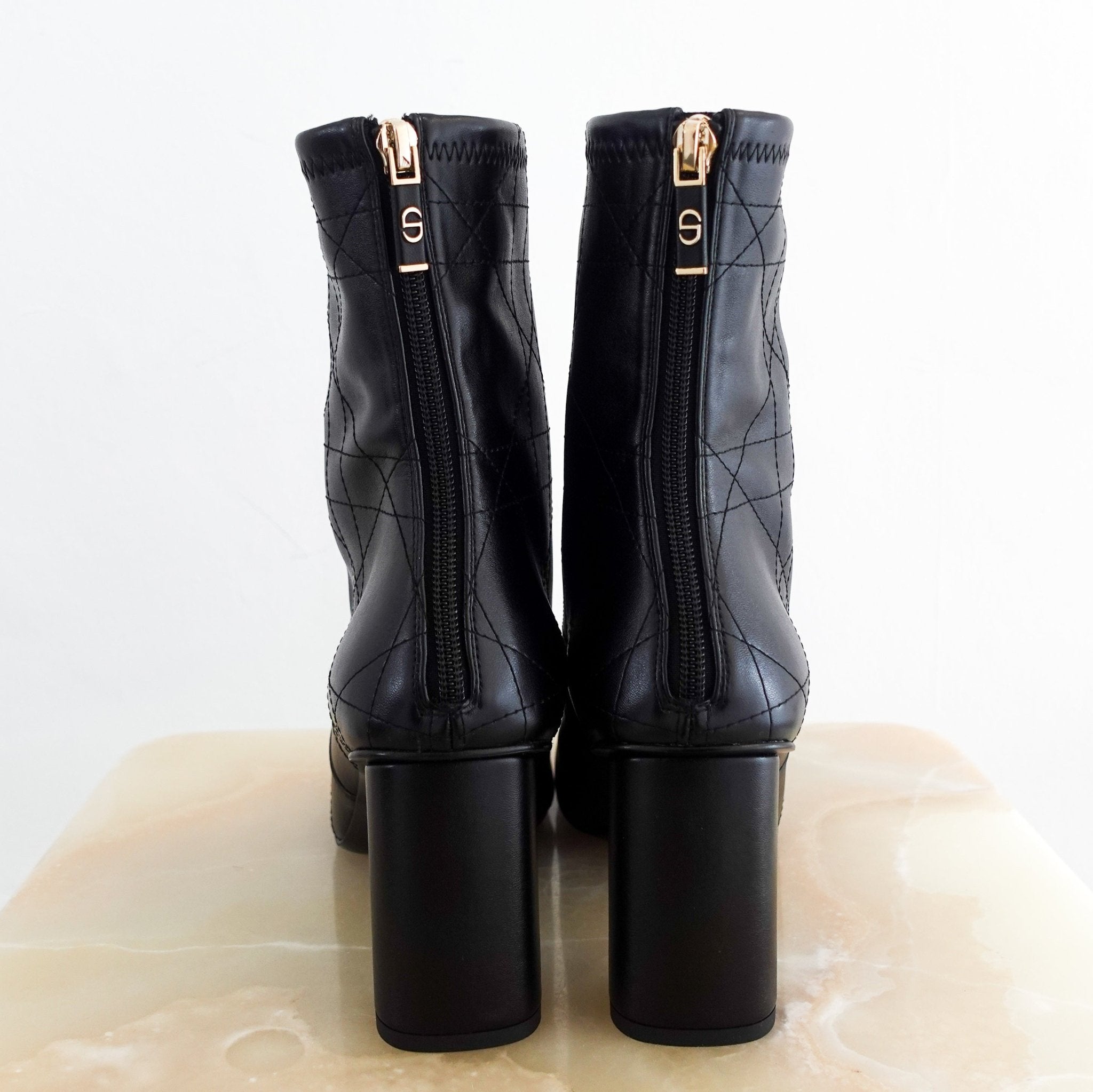 NEW Dior Cannage Quilted Ankle Boots in Black RRP £1600 | Authentic Preloved - Reloved Again