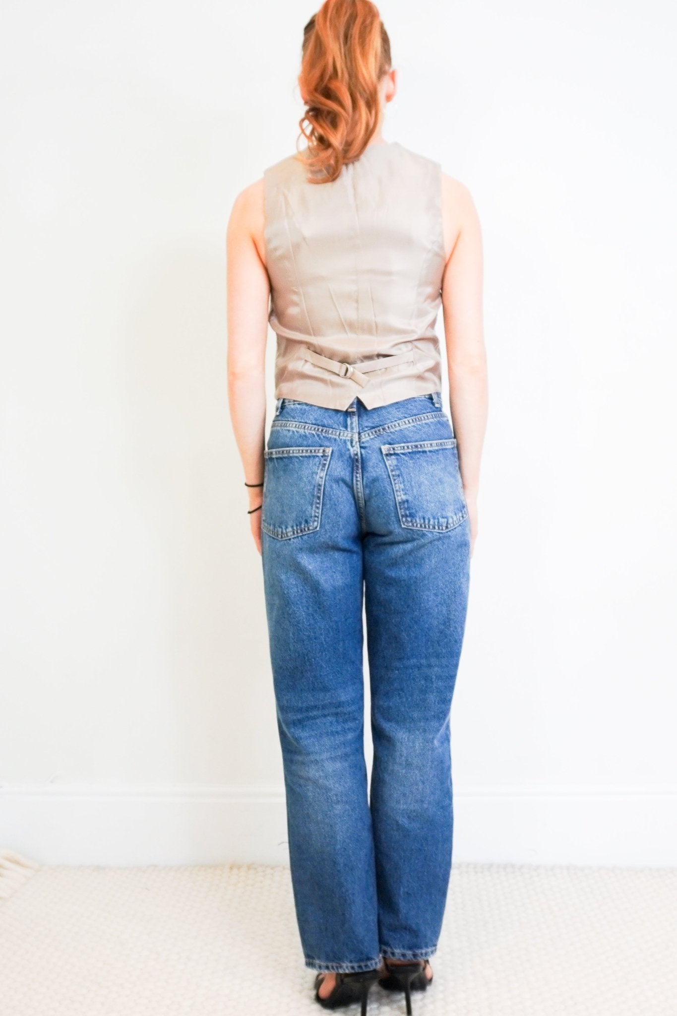 NEW Frankie Shop Beige Waistcoat RRP £205 | Authentic Preloved - Reloved Again