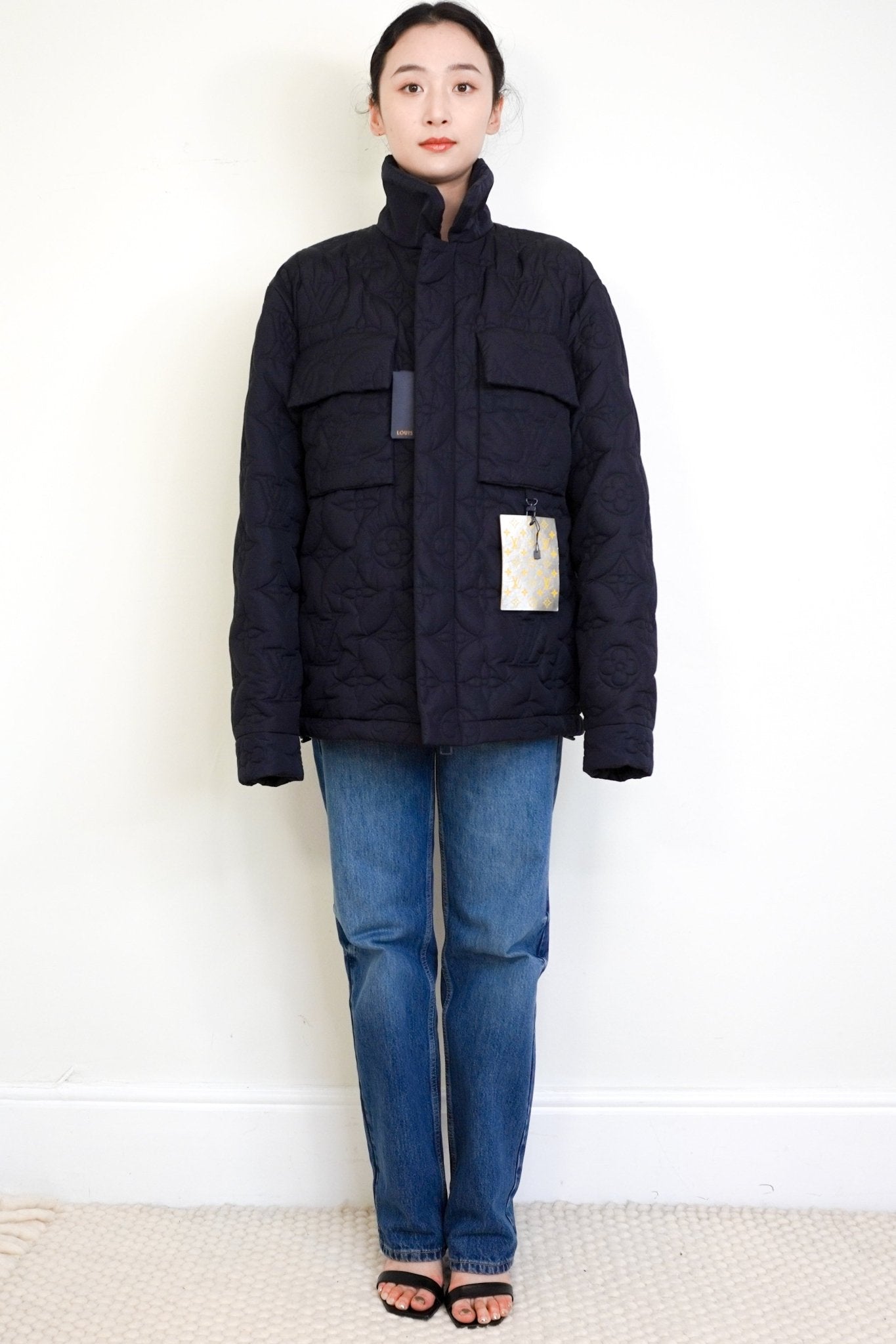 NEW Louis Vuitton Navy Monogram Unisex Padded Jacket RRP £2100 | Authentic Preloved - Reloved Again