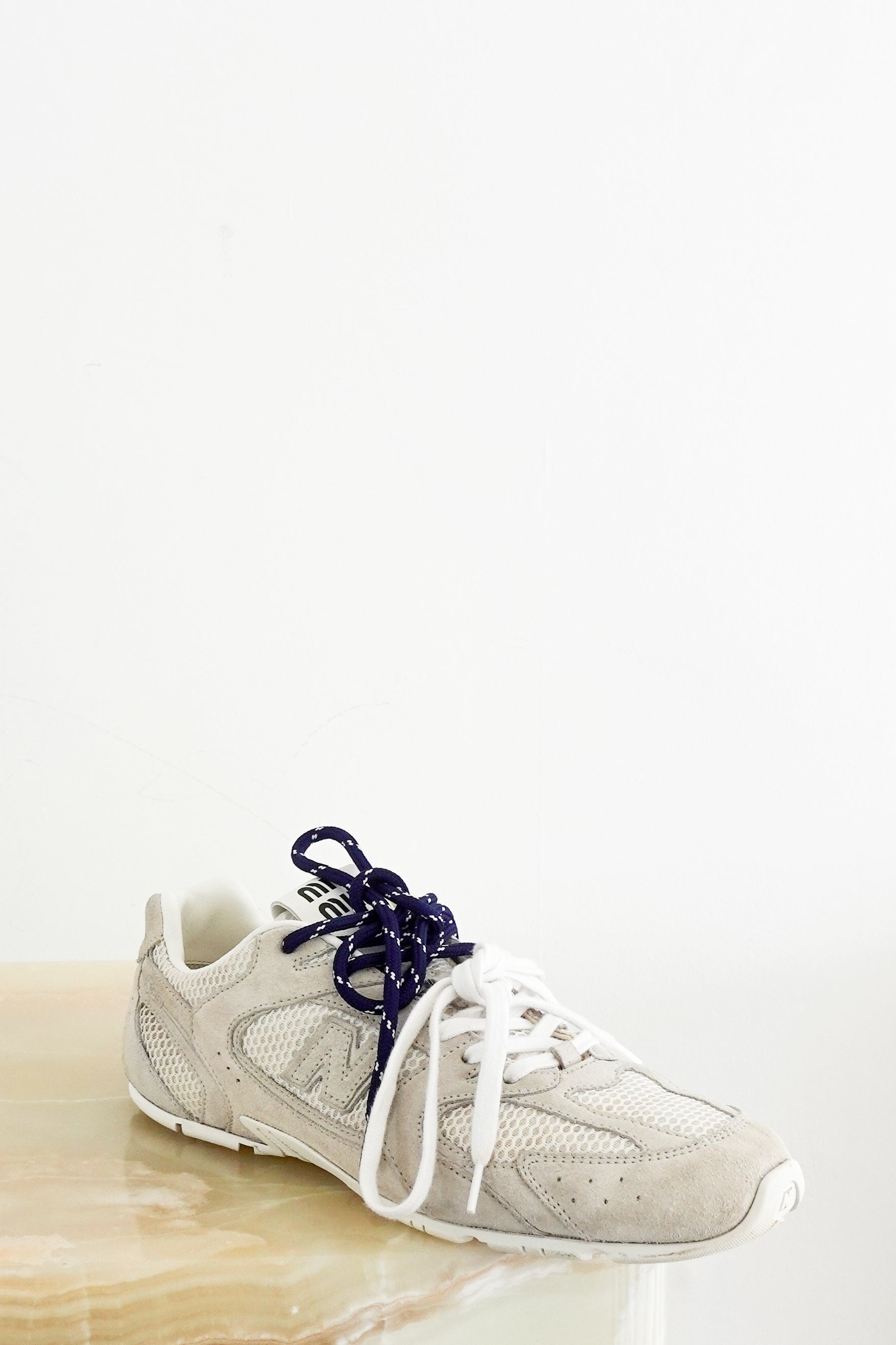 NEW Miu Miu x New Balance White 530 SL Leather Sneakers RRP £870 | Authentic Preloved