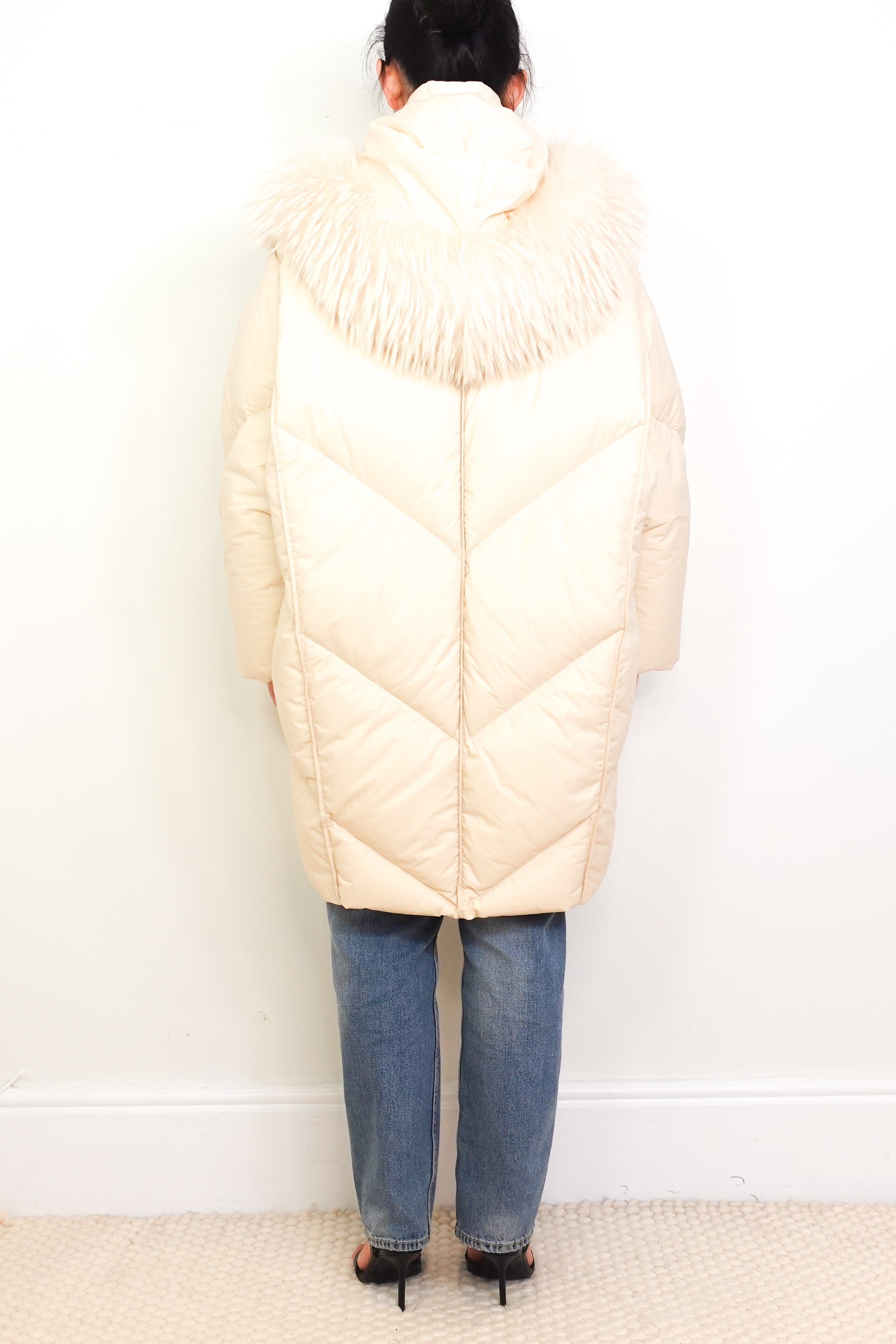 NEW-Natures-Collection-Cream-Mikala-Jacket-Authentic-Preloved-back-picture-chelsea-london