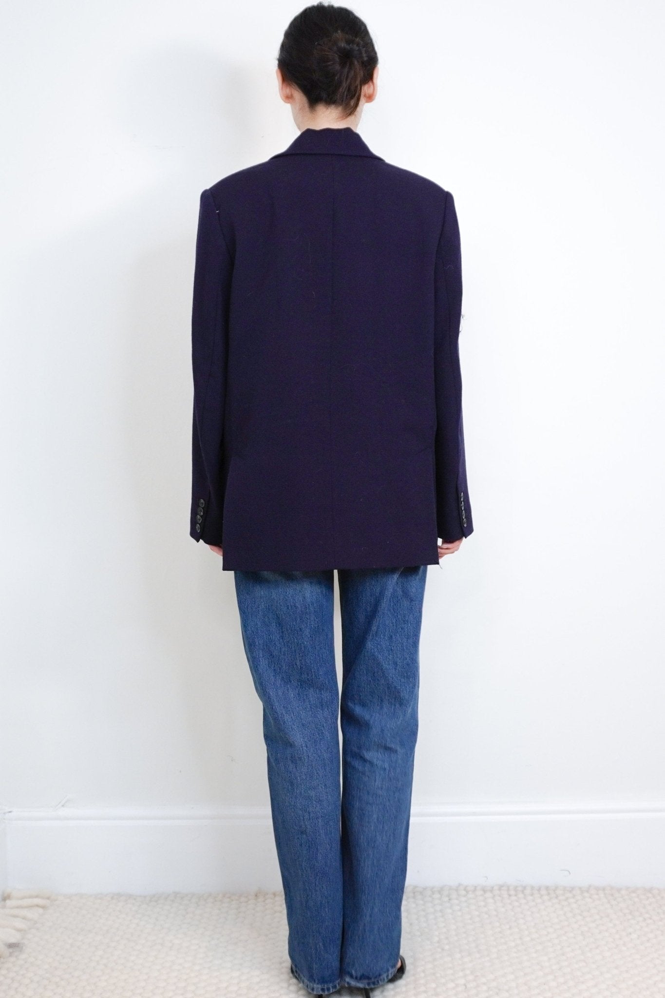 NEW Soeur Navy Sevres Relaxed Blazer RRP £315 | Authentic Preloved - Reloved Again