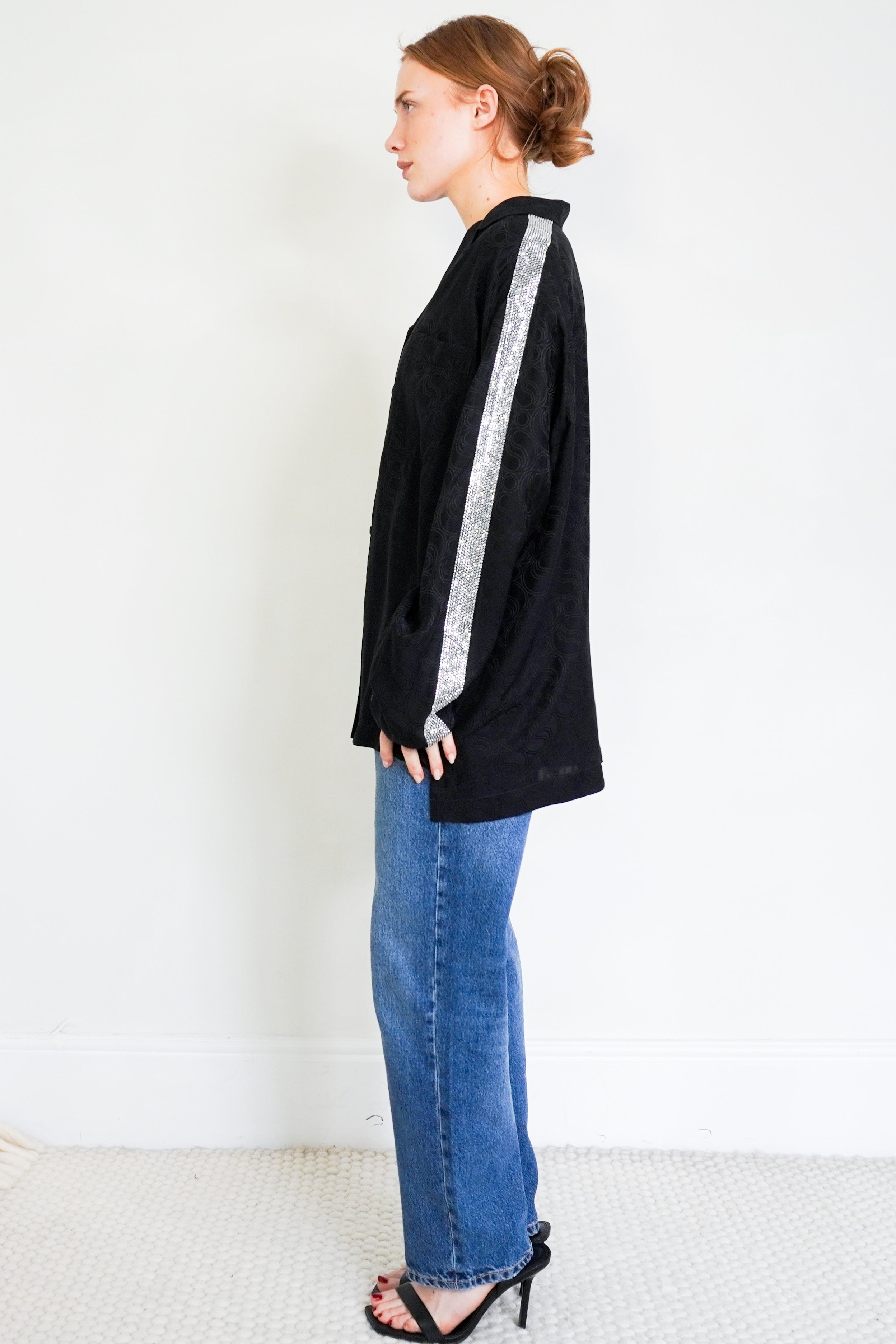 NEW-Stella-McCartney-Black-Embellished-Blouse-side-picture-Chelsea-London