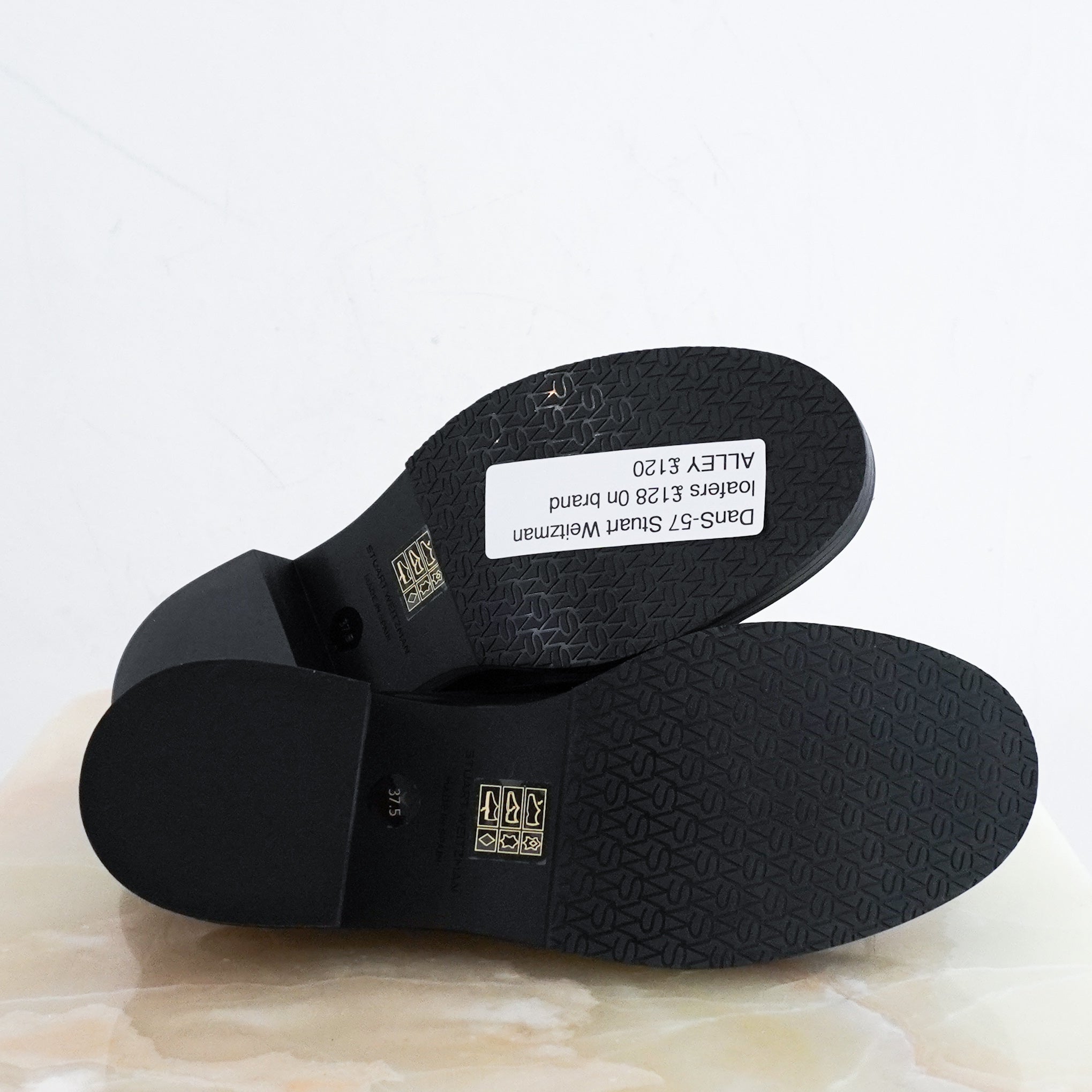 NEW Stuart Weitzman Black Palmer Bold Loafer RRP £128 | Authentic Preloved - Reloved Again