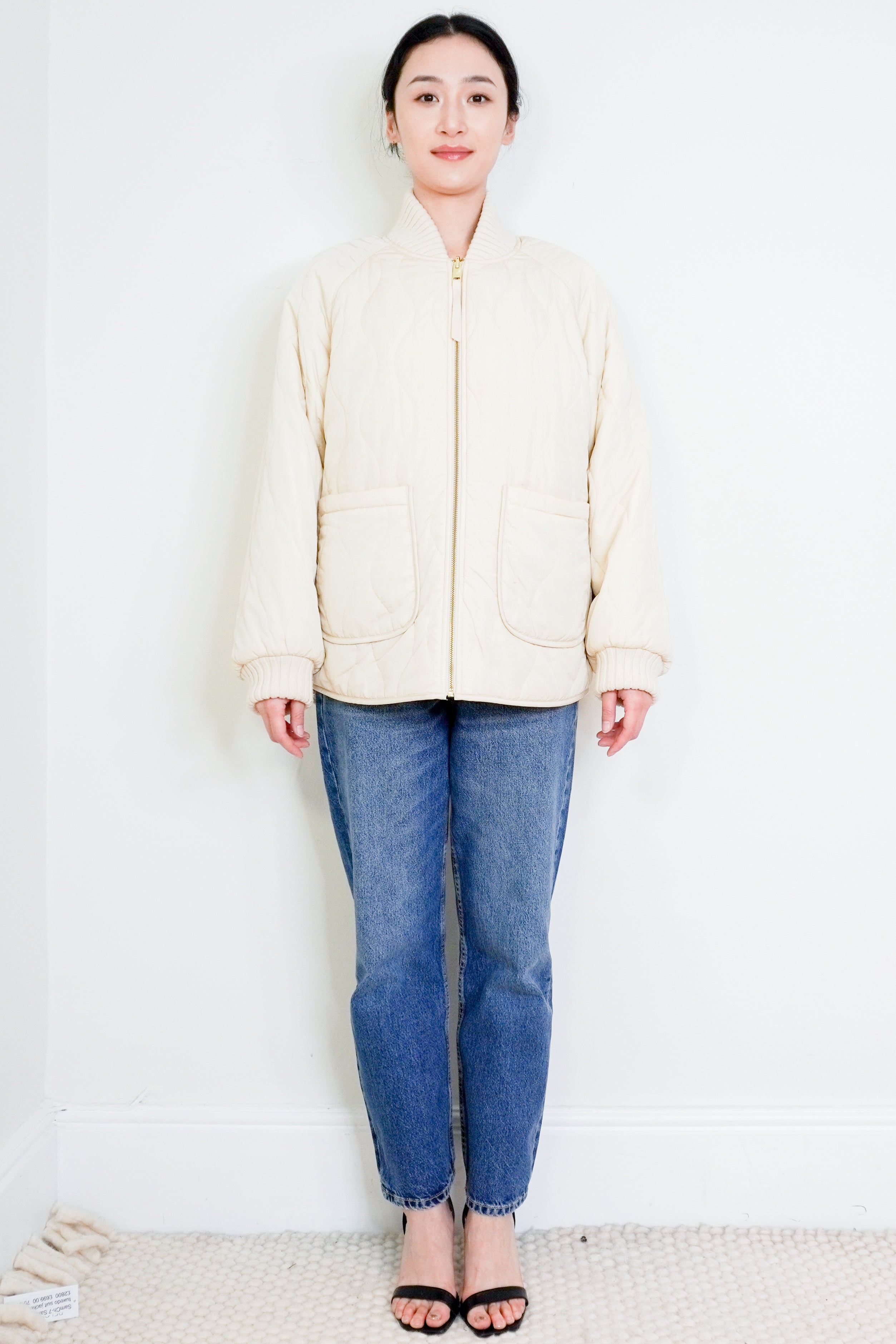 NEW-Varley-Cream-Serina-Reversible-Quilt-Jacket-front-picture-Chelsea-London