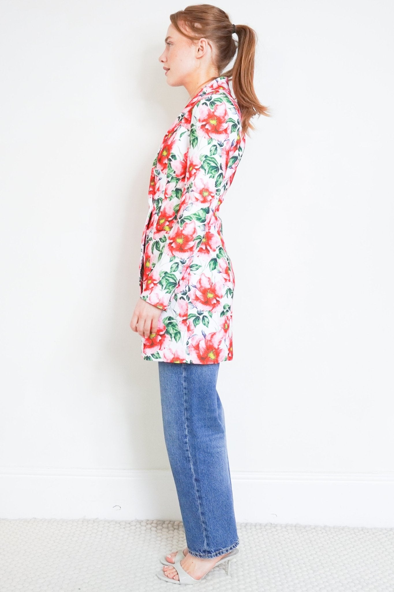 NEW Alice + Olivia Pink High Tea Floral Jacket RRP £412 | Authentic Preloved - Reloved Again