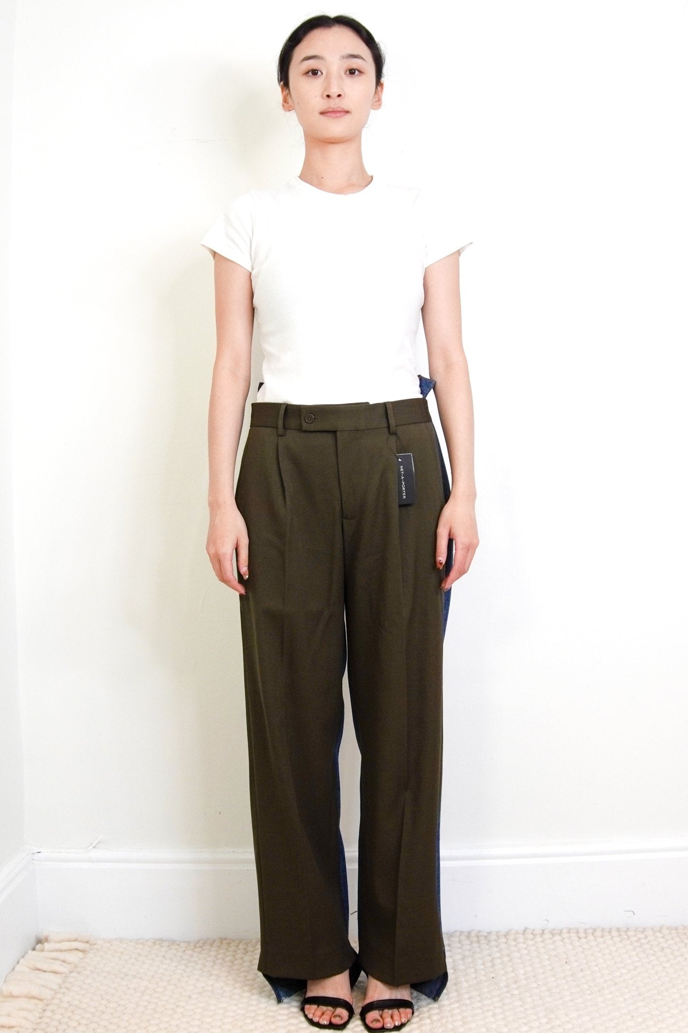 NEW Bettter Khaki & Blue Denim trousers RRP £400 | Authentic Preloved - Reloved Again