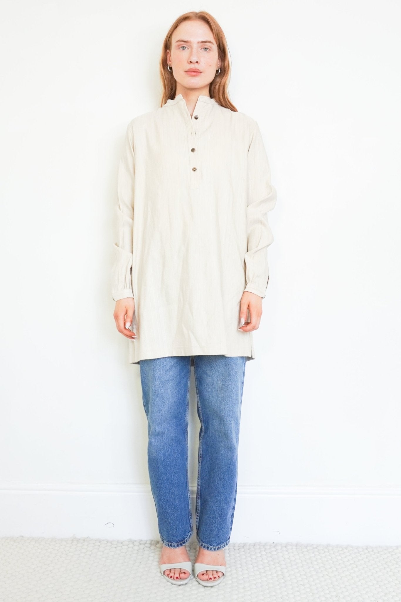 NEW Loro Piana Silk Mandarin Collar Tunic (RRP £1445) | Authentic Preloved - Reloved Again