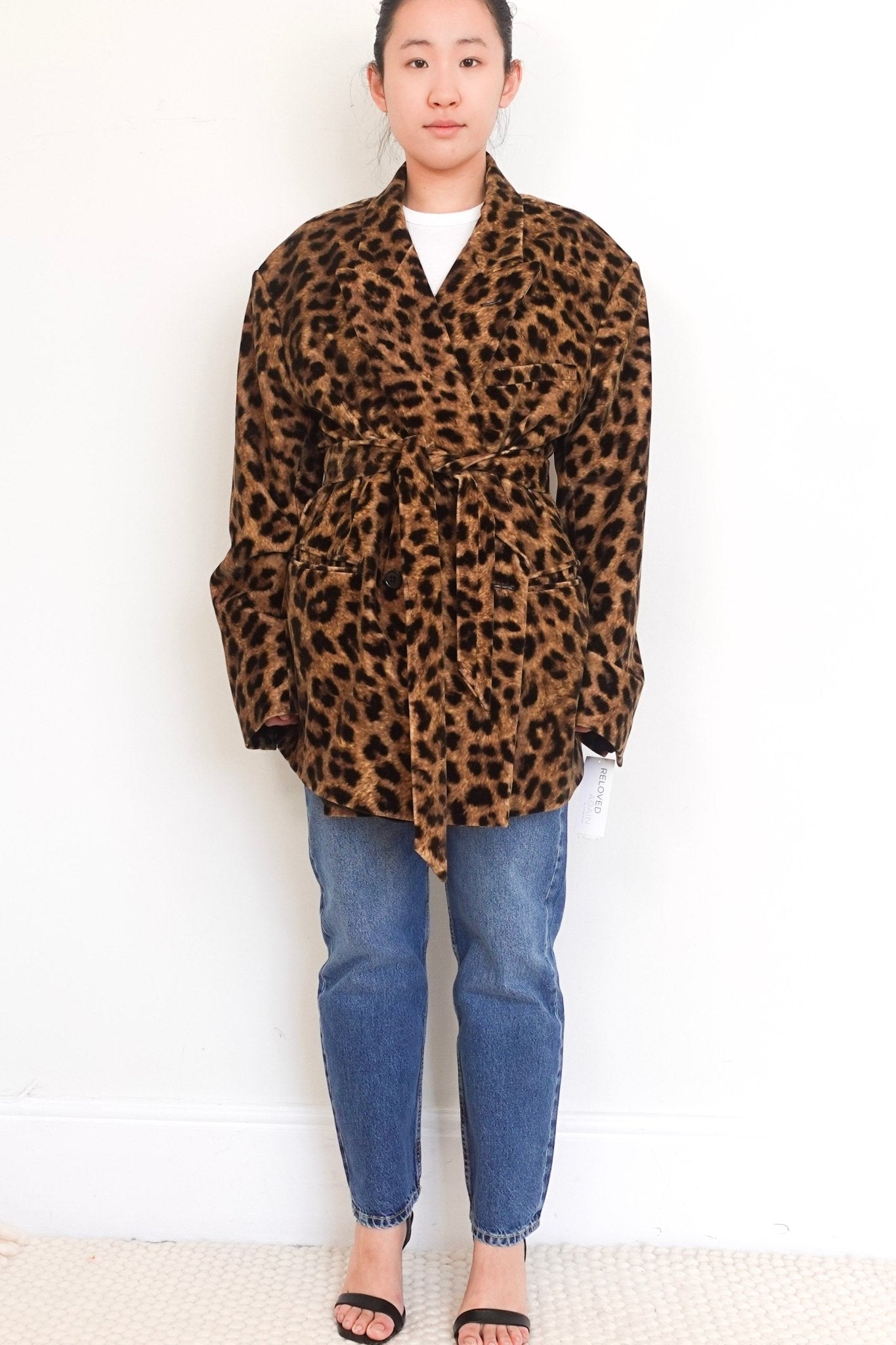 NEW Raey Leopard Print Velvet Belted Jacket RRP £450 | Authentic Preloved - Reloved Again