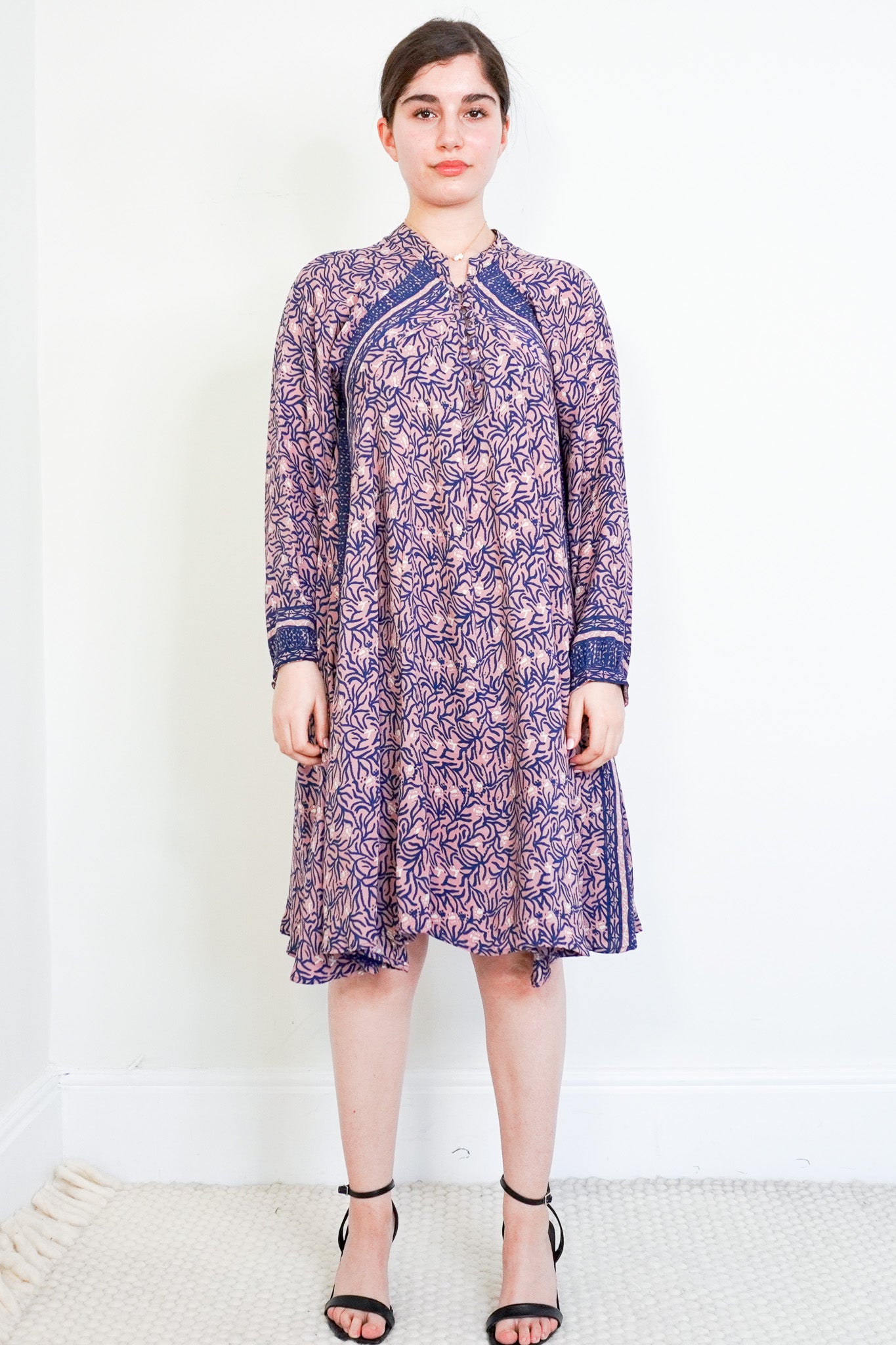 Natalie-Martin-Printed-Silk-Midi-Dress-front-picture-chelsea-london