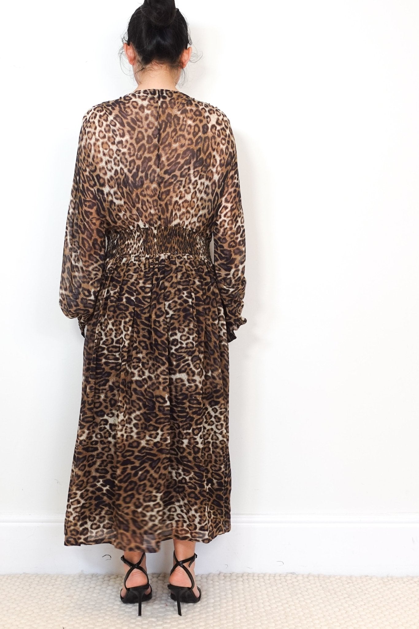Nili Lotan Brienne Leopard Silk Midi Dress RRP £700 | Authentic Preloved - Reloved Again