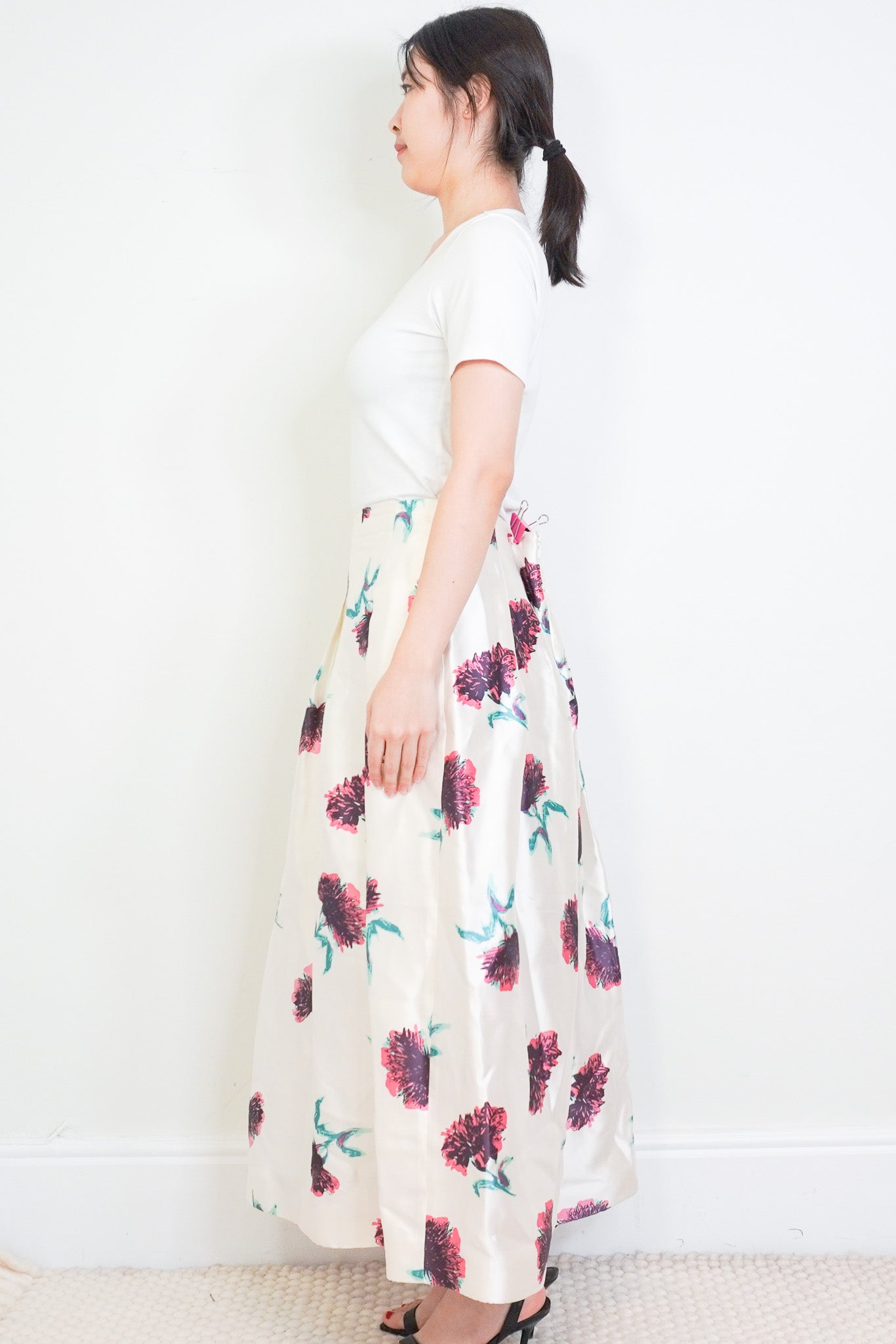 Oscar De La Renta Floral Silk Maxi Skirt RRP £900 | Authentic Preloved - Reloved Again